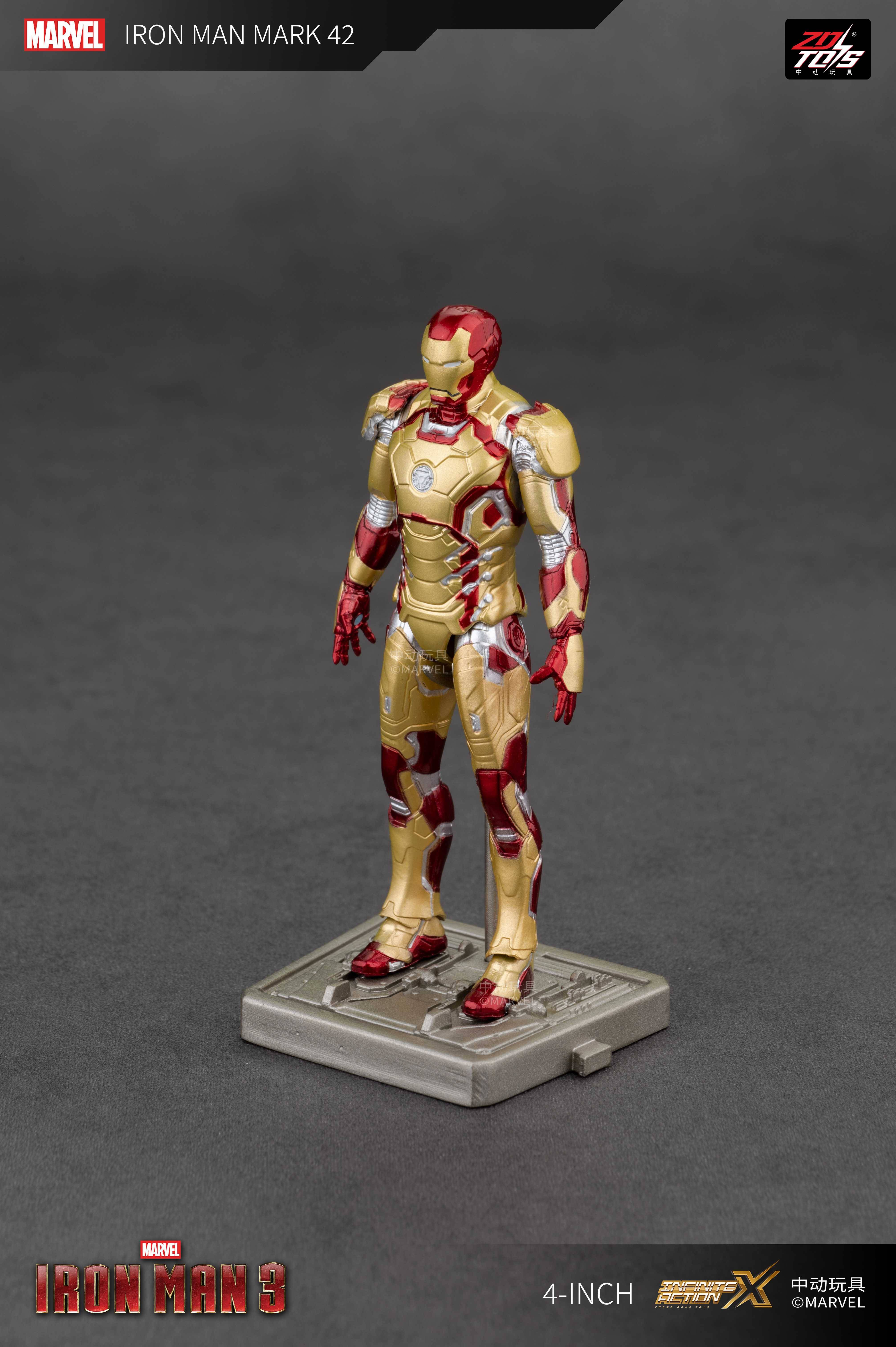 SPECIAL ORDER ZD Toys - 4-Inch Series - Iron Man 3 - Iron Man MK42 [JP]