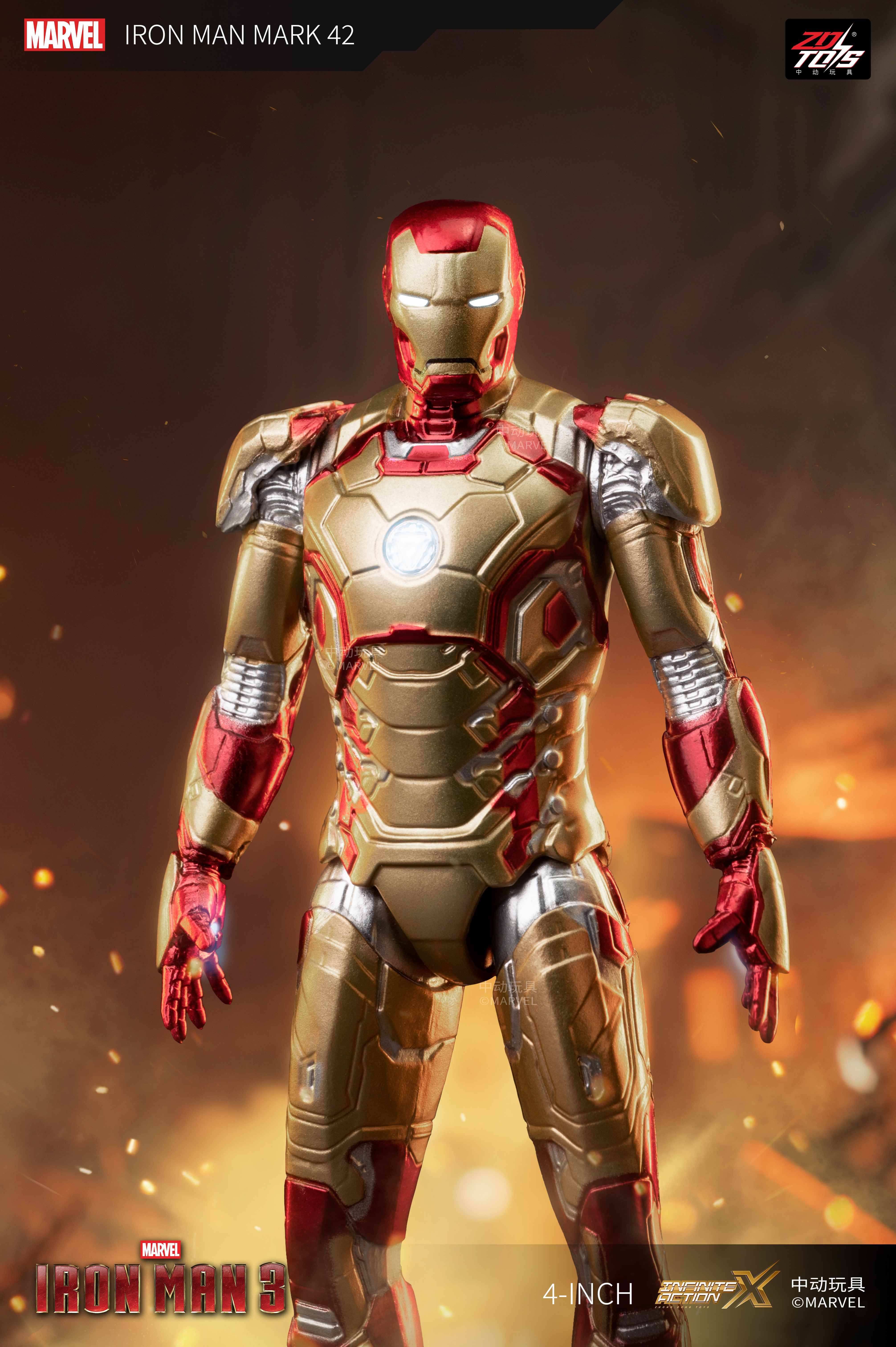 SPECIAL ORDER ZD Toys - 4-Inch Series - Iron Man 3 - Iron Man MK42 [JP]
