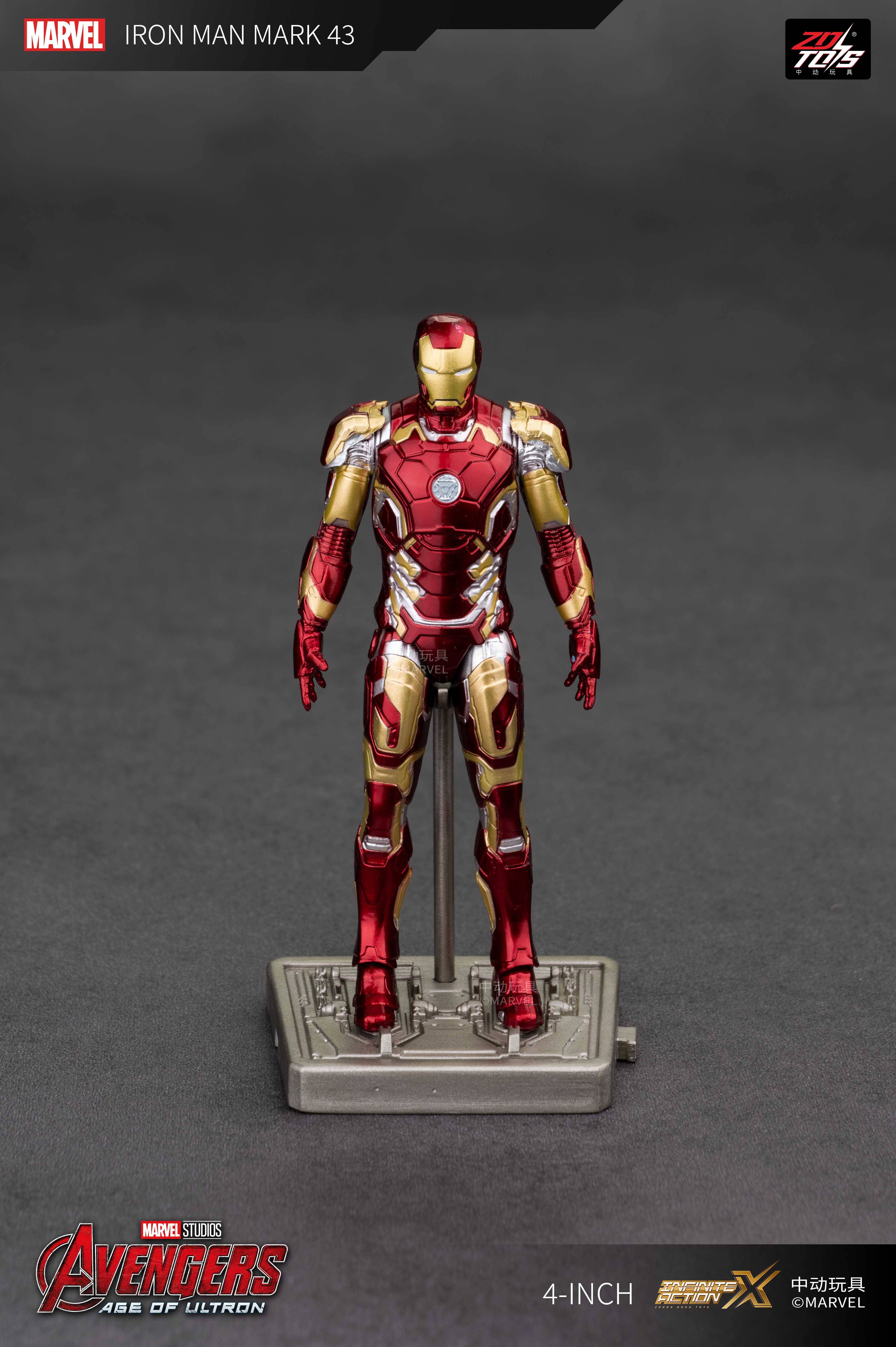 SPECIAL ORDER ZD Toys - 4-Inch Series - Iron Man 3 - Iron Man MK43 [JP]