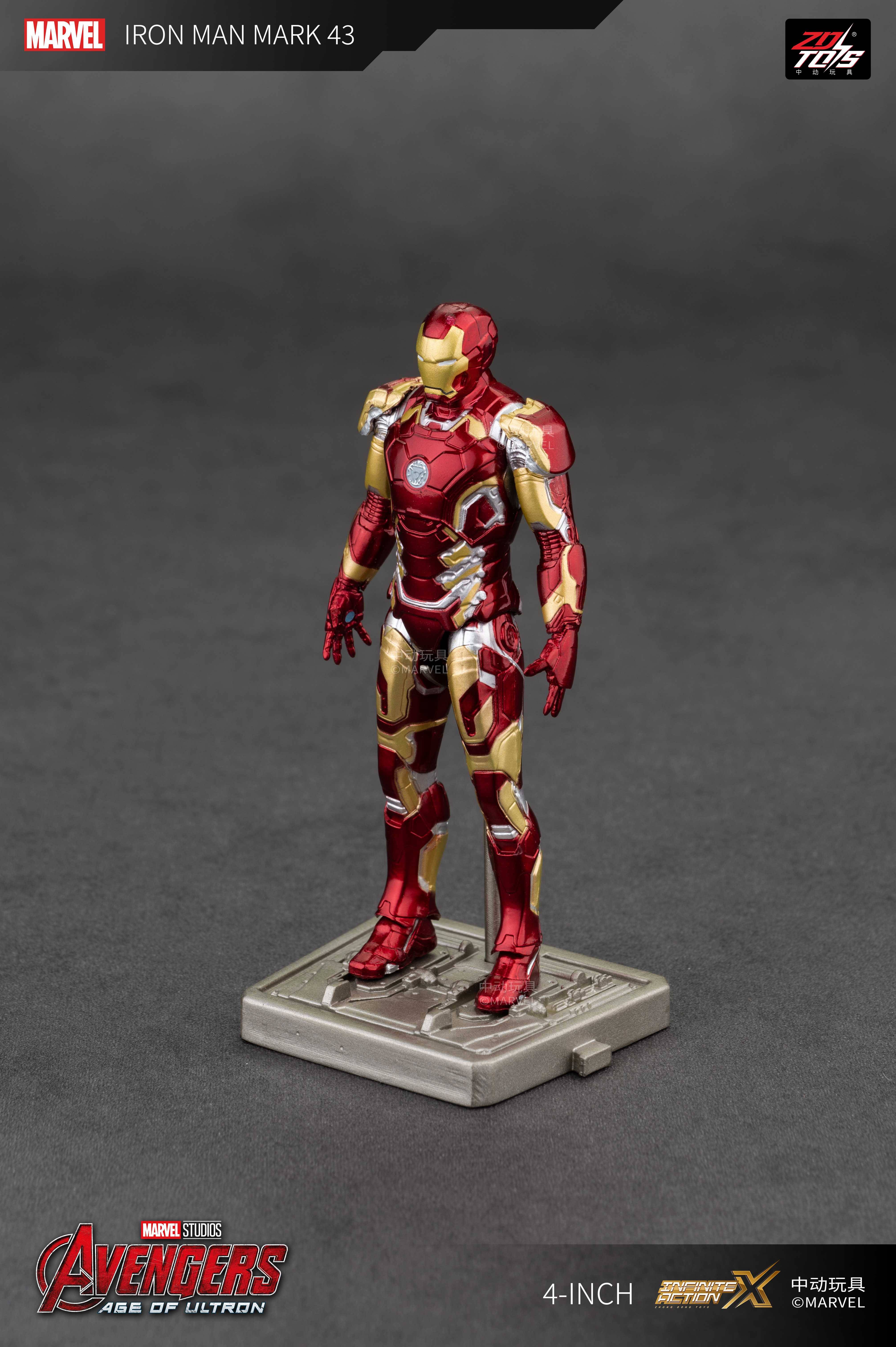 SPECIAL ORDER ZD Toys - 4-Inch Series - Iron Man 3 - Iron Man MK43 [JP]
