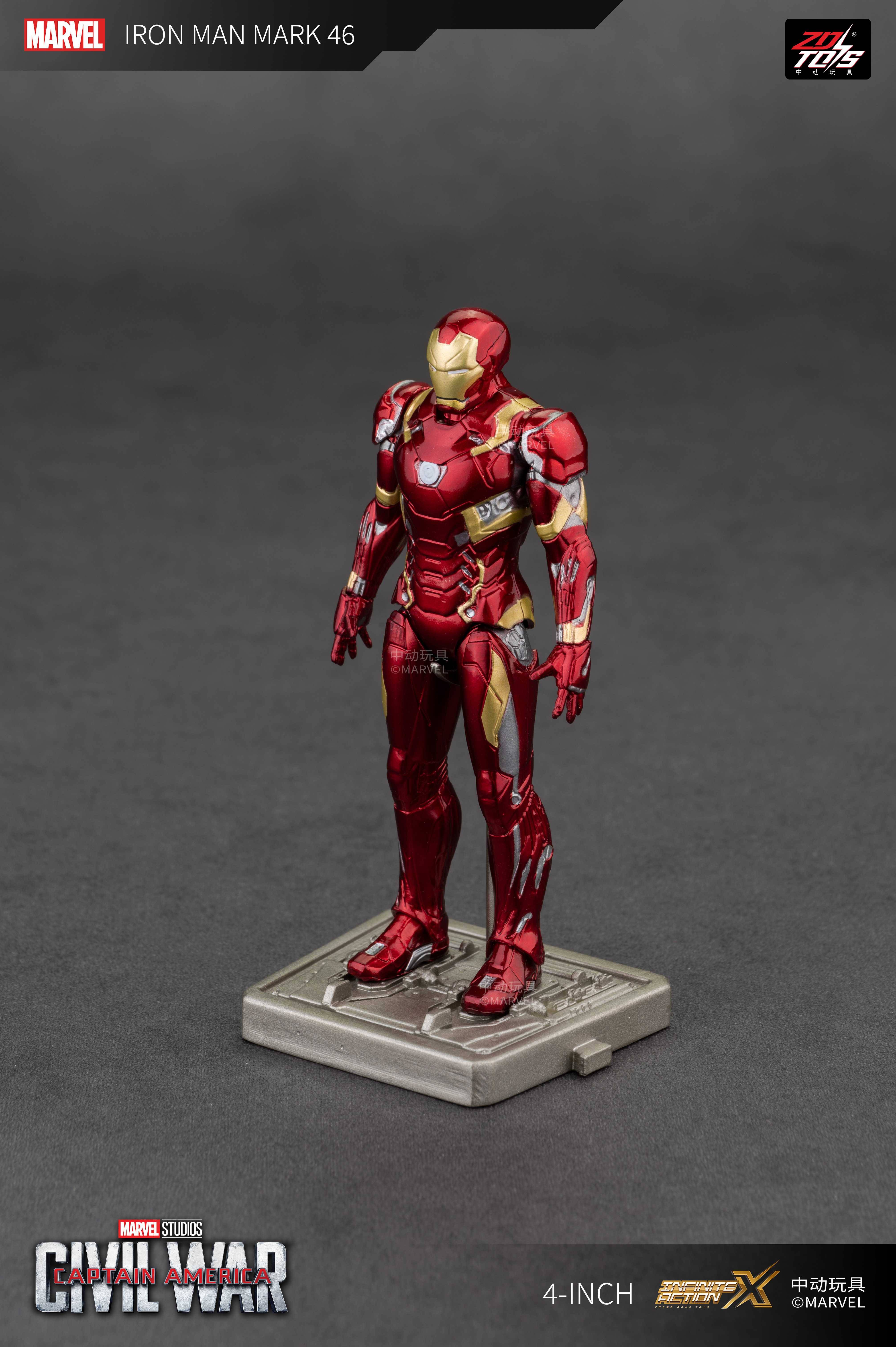 SPECIAL ORDER ZD Toys - 4-Inch Series - Iron Man 3 - Iron Man MK46 [JP]