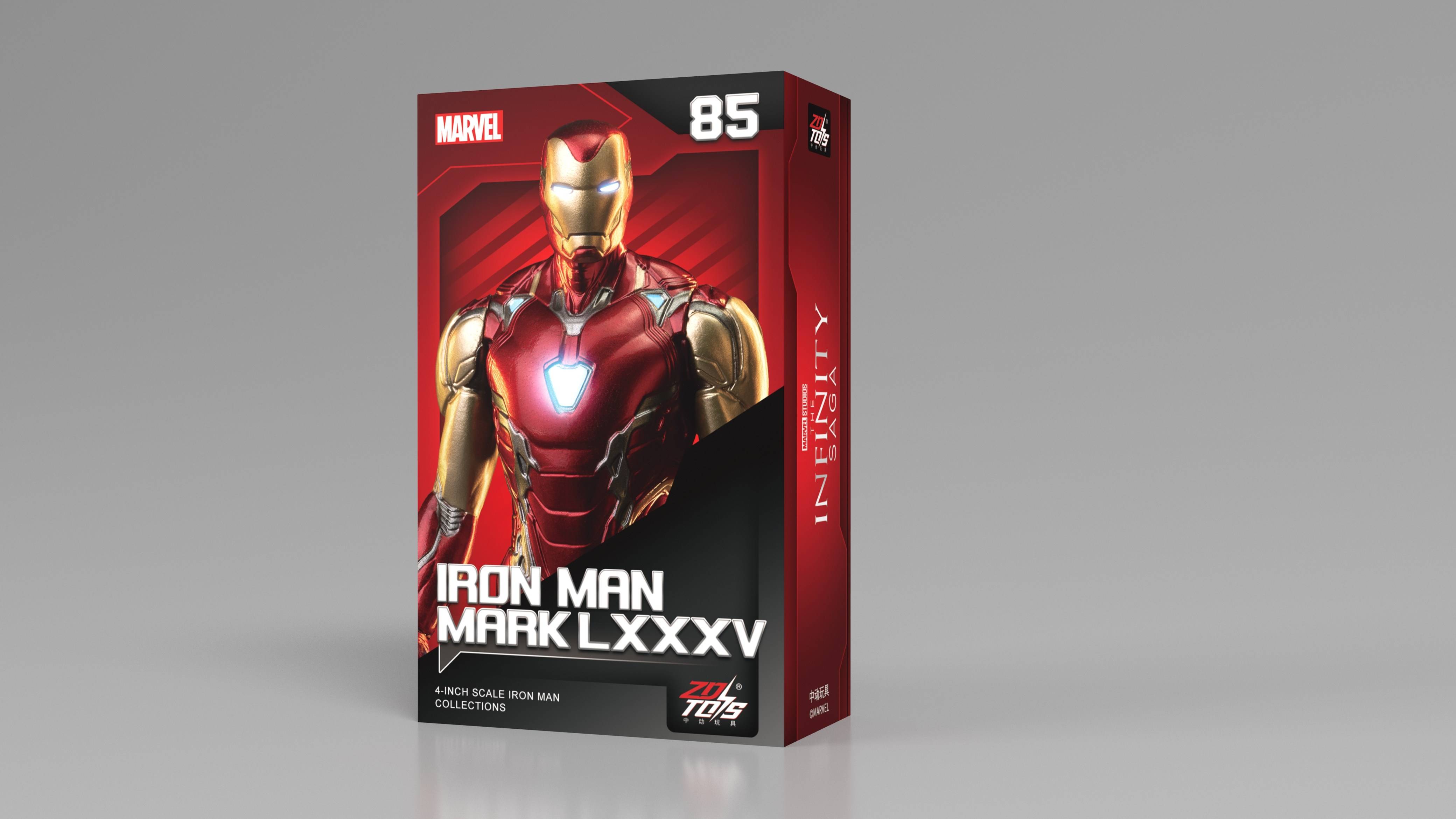 SPECIAL ORDER ZD Toys - 4-Inch Series - Iron Man 3 - Iron Man MK85 [JP]