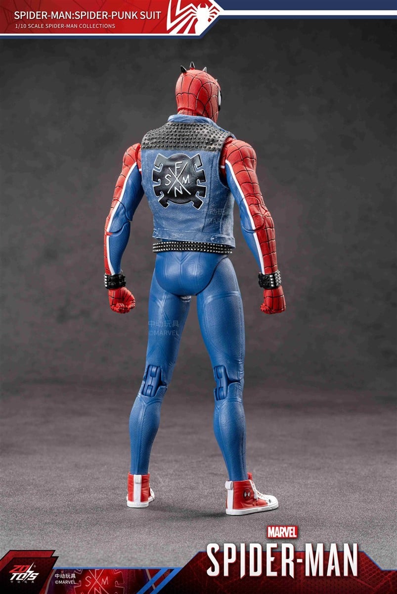 SPECIAL ORDER ZD Toys - 7 Inch X Series - Spider-Man: Across the Spider-Verse - Spider-Punk Suit 1/10 [JP]