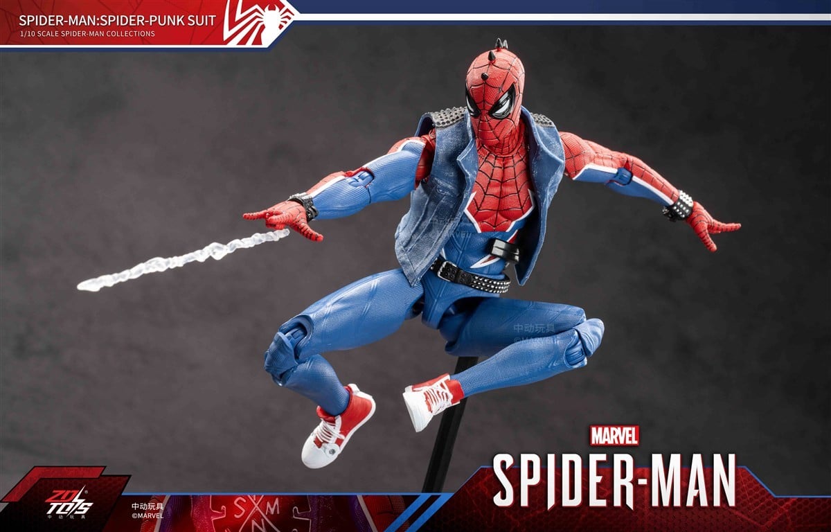 SPECIAL ORDER ZD Toys - 7 Inch X Series - Spider-Man: Across the Spider-Verse - Spider-Punk Suit 1/10 [JP]