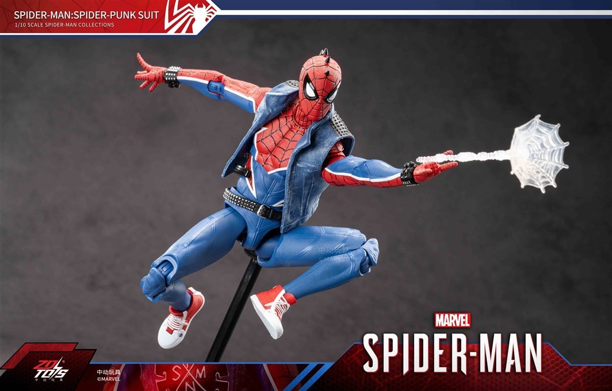 SPECIAL ORDER ZD Toys - 7 Inch X Series - Spider-Man: Across the Spider-Verse - Spider-Punk Suit 1/10 [JP]