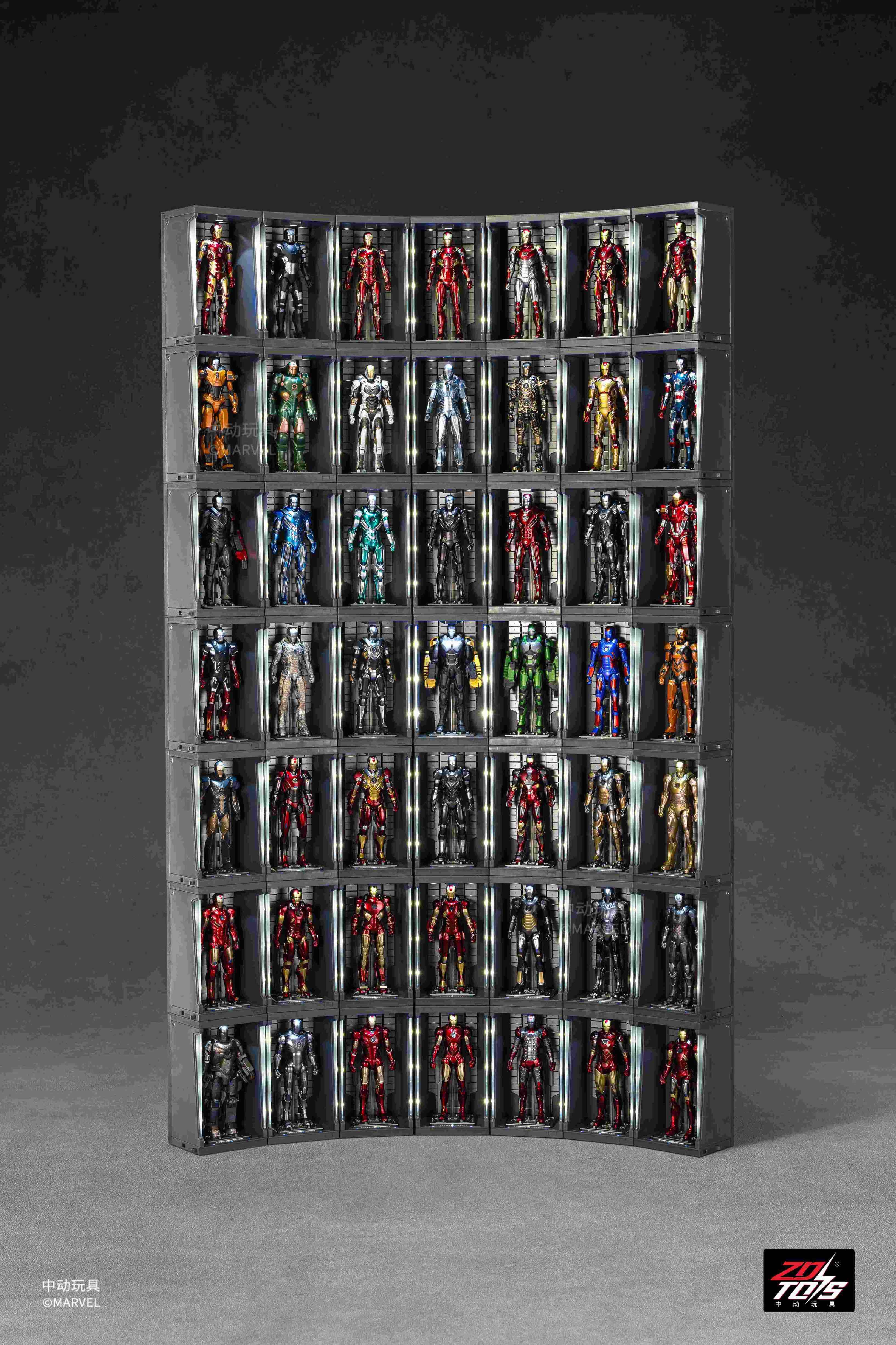SPECIAL ORDER ZD Toys - 7 Inch Series - Iron Man 3 - MK42 + Hall of Armor w/ Hologram Effect [JP]