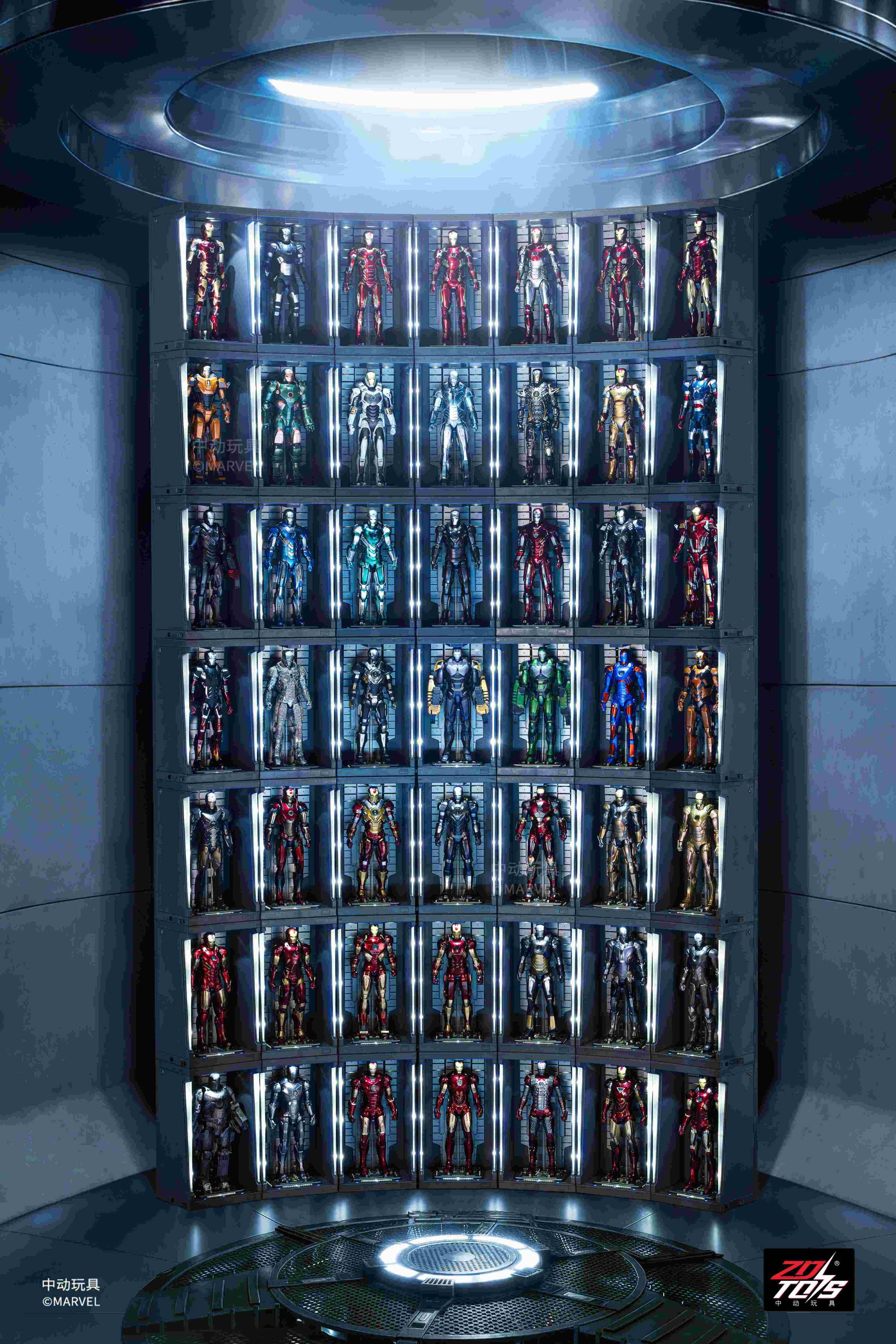 SPECIAL ORDER ZD Toys - 7 Inch Series - Iron Man 3 - MK42 + Hall of Armor w/ Hologram Effect [JP]