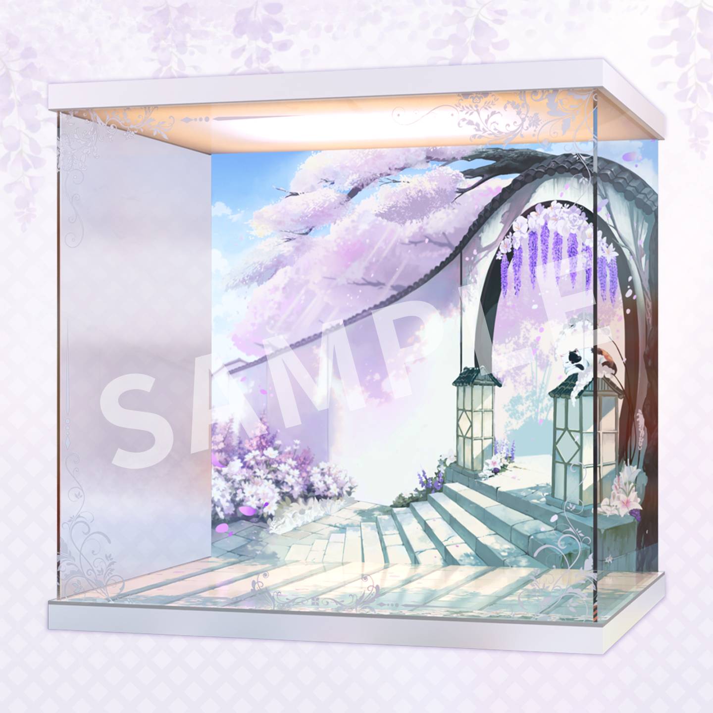 SPECIAL ORDER APEX - LED Acrylic Display Case - Azur Lane - Musashi: Purest Wisteria Ver. 1/7 [JP]