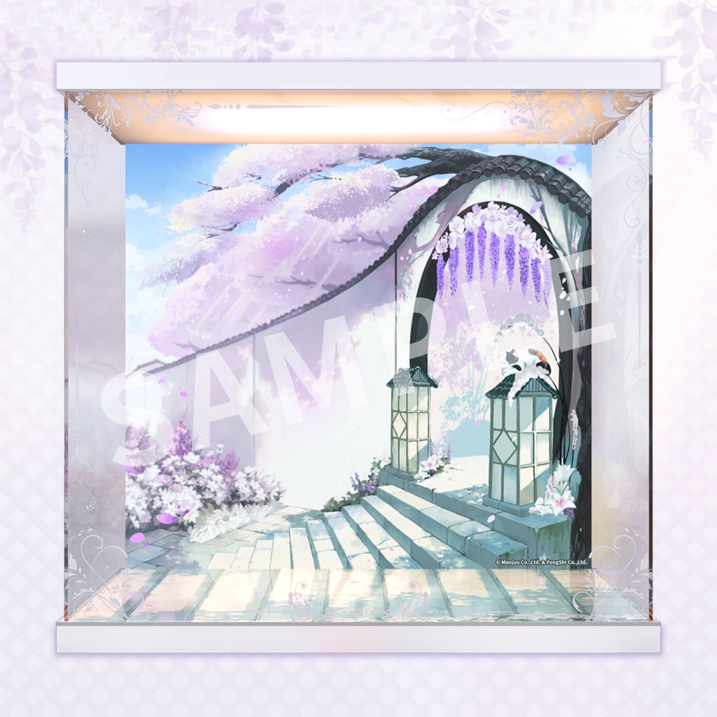 SPECIAL ORDER APEX - LED Acrylic Display Case - Azur Lane - Musashi: Purest Wisteria Ver. 1/7 [JP]