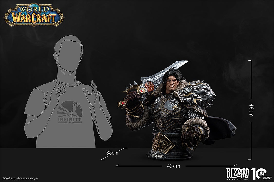PRE-ORDER Infinity Studio - Infinity Studio x Blizzard - World of Warcraft - Varian Wrynn: Bust Model 1/3