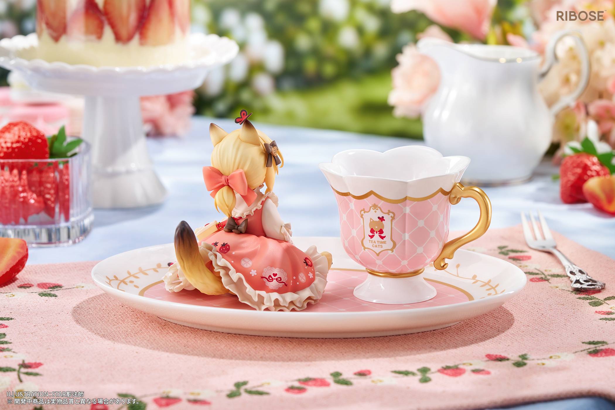 SPECIAL ORDER RIBOSE - DLC Series - Tea Time Cats - Orange Cat [JP]