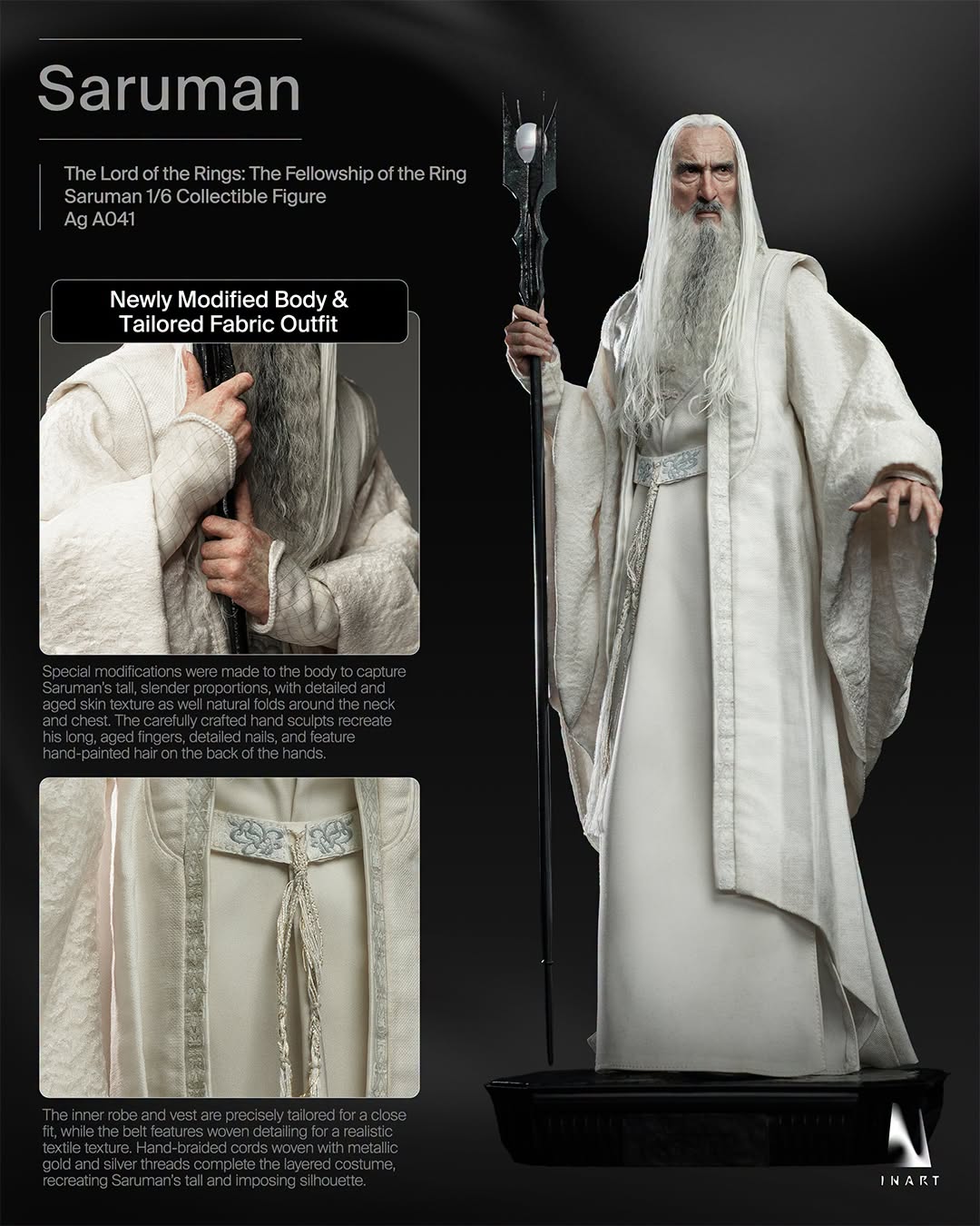 SPECIAL ORDER INART - The Lord of the Rings: The Fellowship of the Ring - Saruman 1/6 [JP]