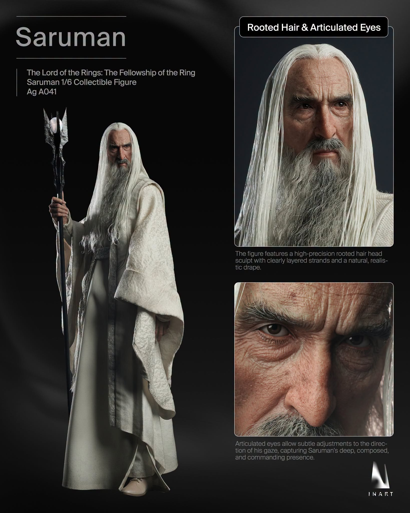 SPECIAL ORDER INART - The Lord of the Rings: The Fellowship of the Ring - Saruman 1/6 [JP]