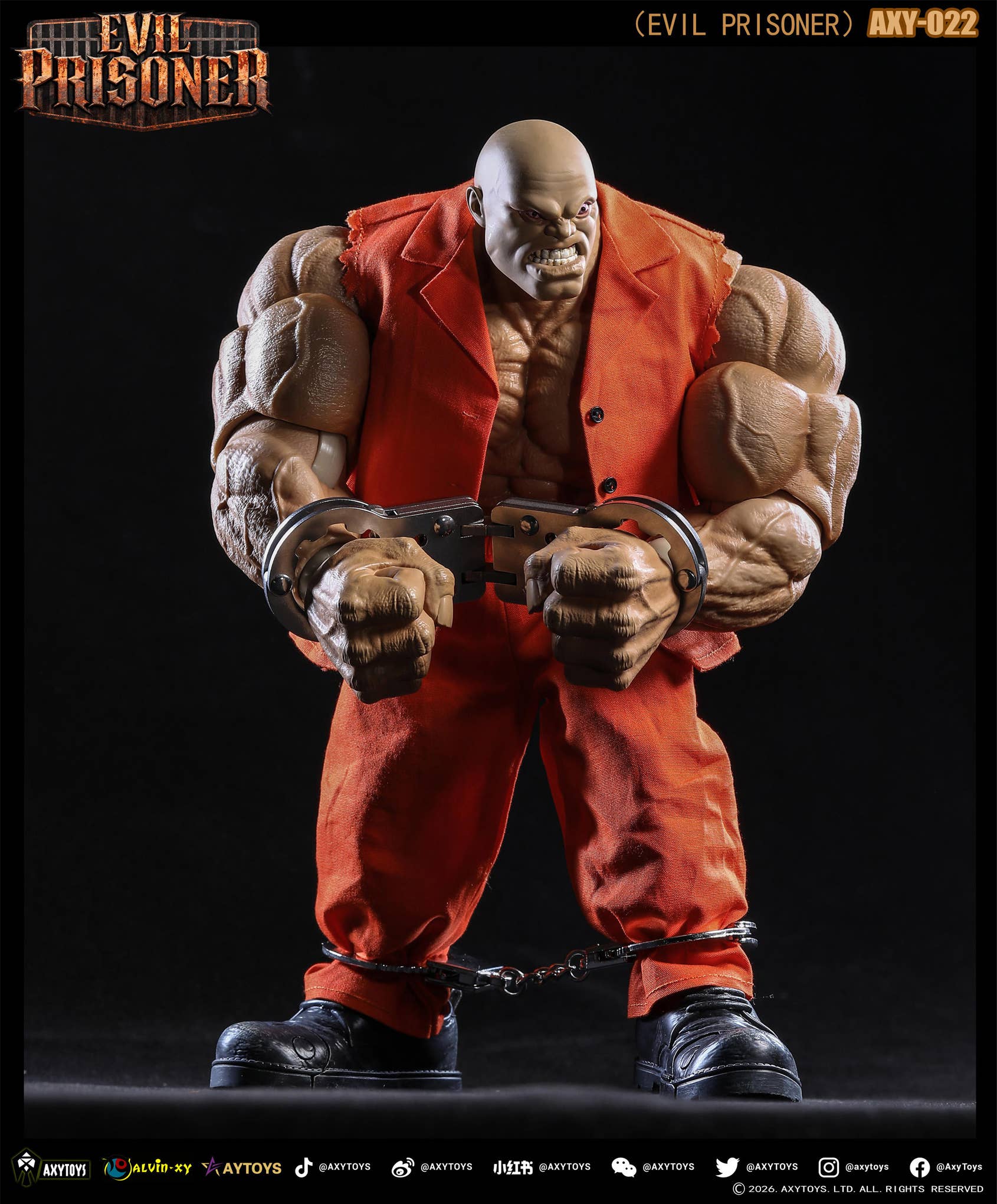SPECIAL ORDER AXYTOYS - AXY-022 - EVIL PRISONER: Original Color 1/12 [EXCLUSIVE]