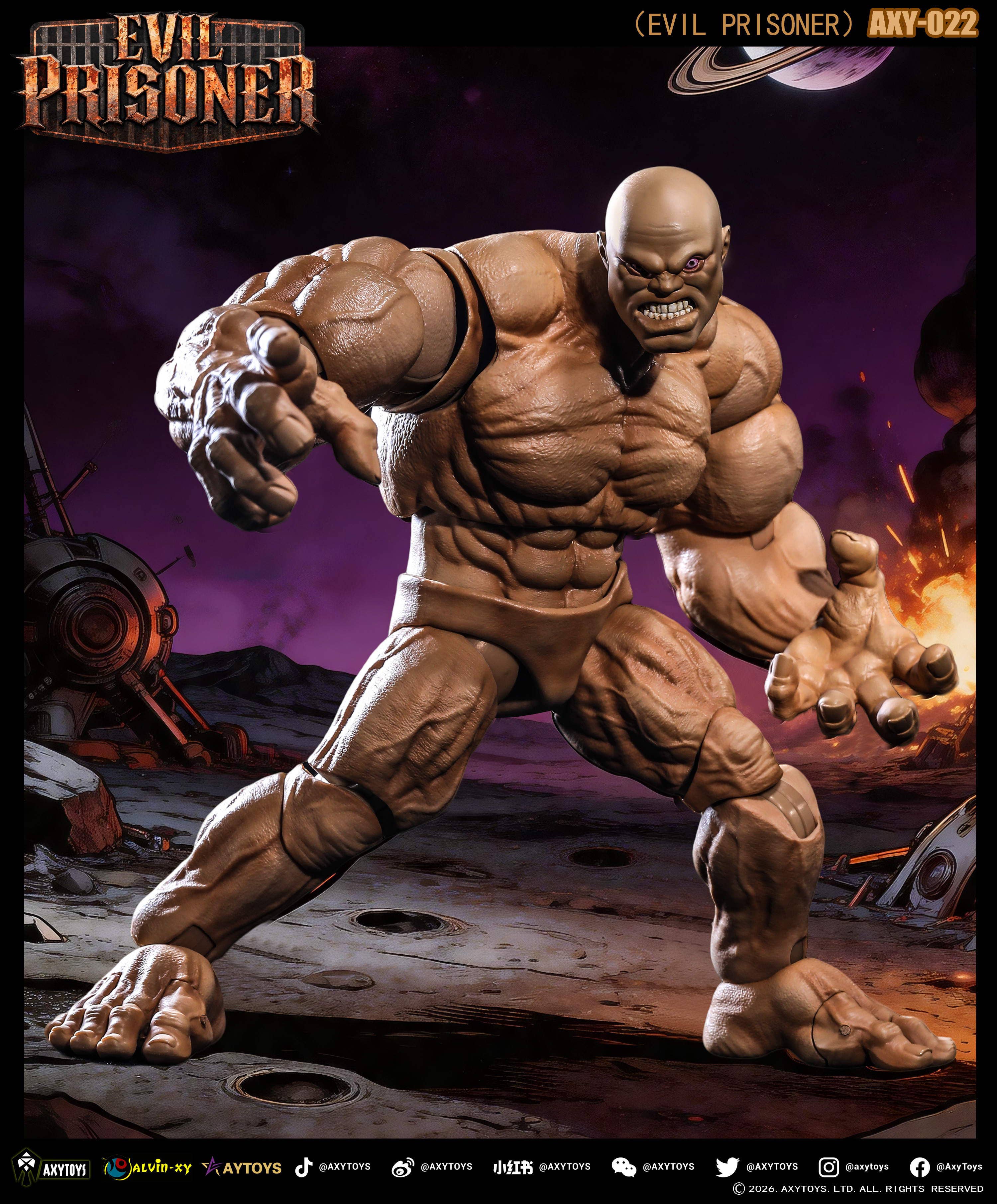 SPECIAL ORDER AXYTOYS - AXY-022 - EVIL PRISONER: Original Color 1/12 [EXCLUSIVE]
