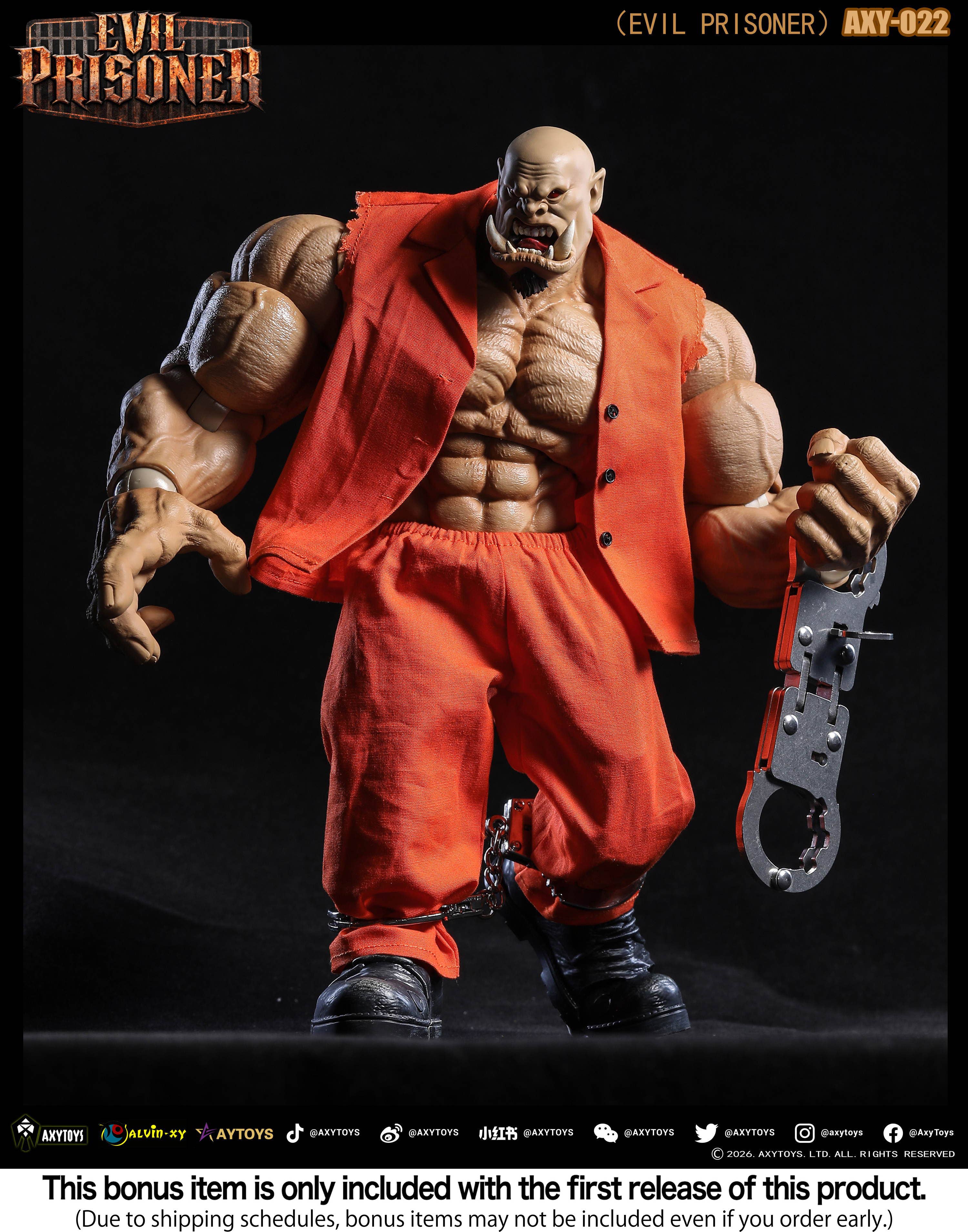 SPECIAL ORDER AXYTOYS - AXY-022 - EVIL PRISONER: Original Color 1/12 [EXCLUSIVE]