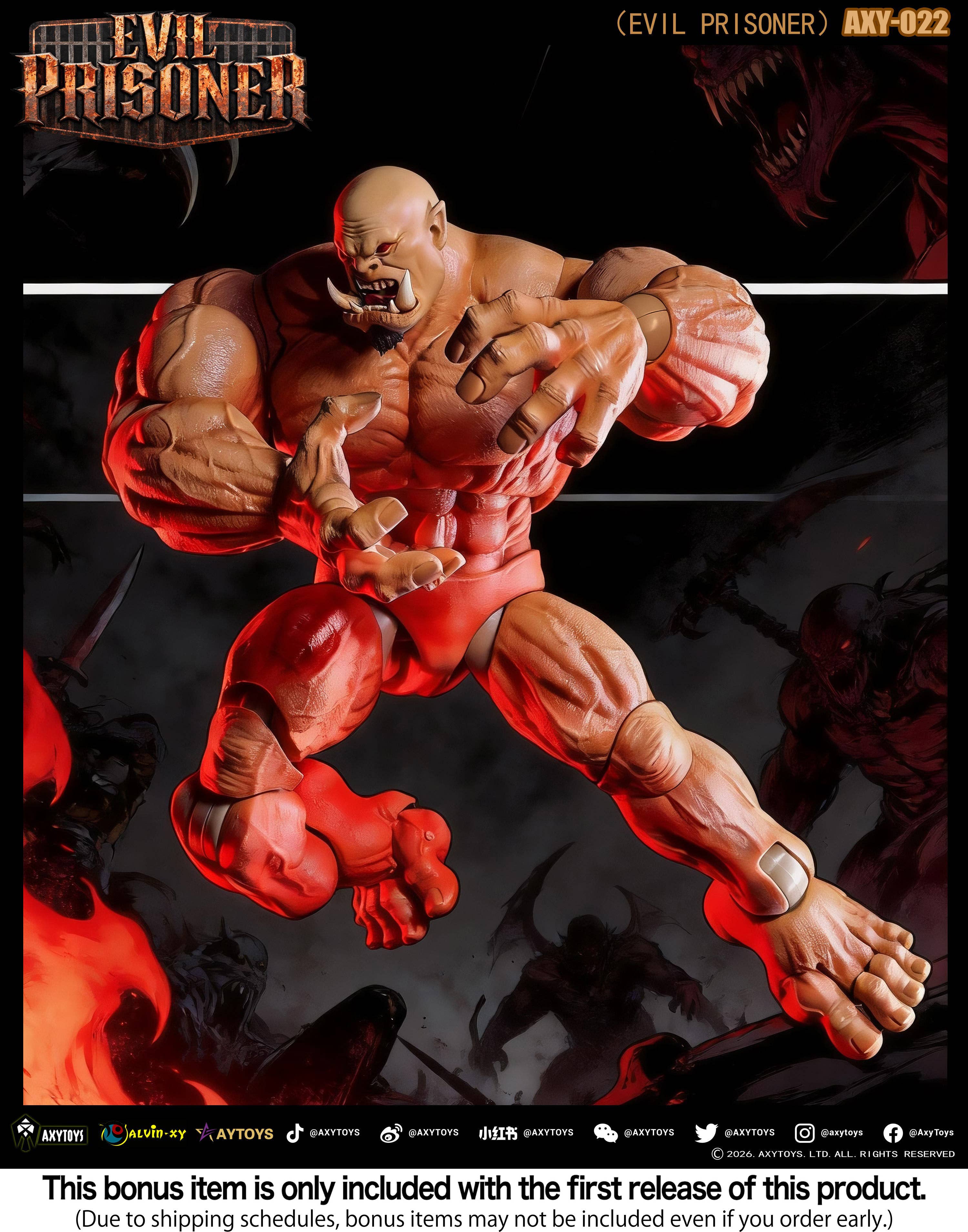 SPECIAL ORDER AXYTOYS - AXY-022 - EVIL PRISONER: Original Color 1/12 [EXCLUSIVE]