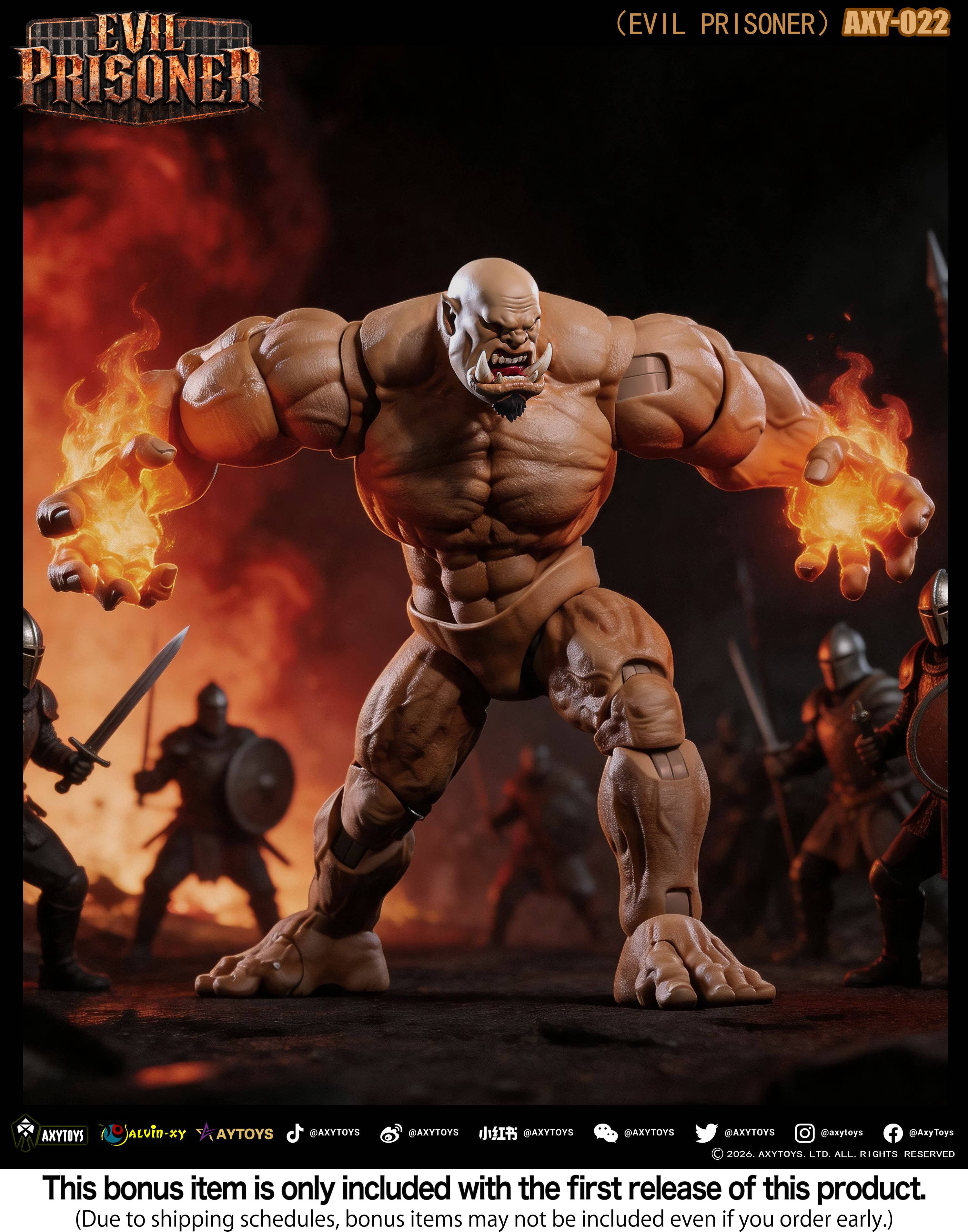 SPECIAL ORDER AXYTOYS - AXY-022 - EVIL PRISONER: Original Color 1/12 [EXCLUSIVE]