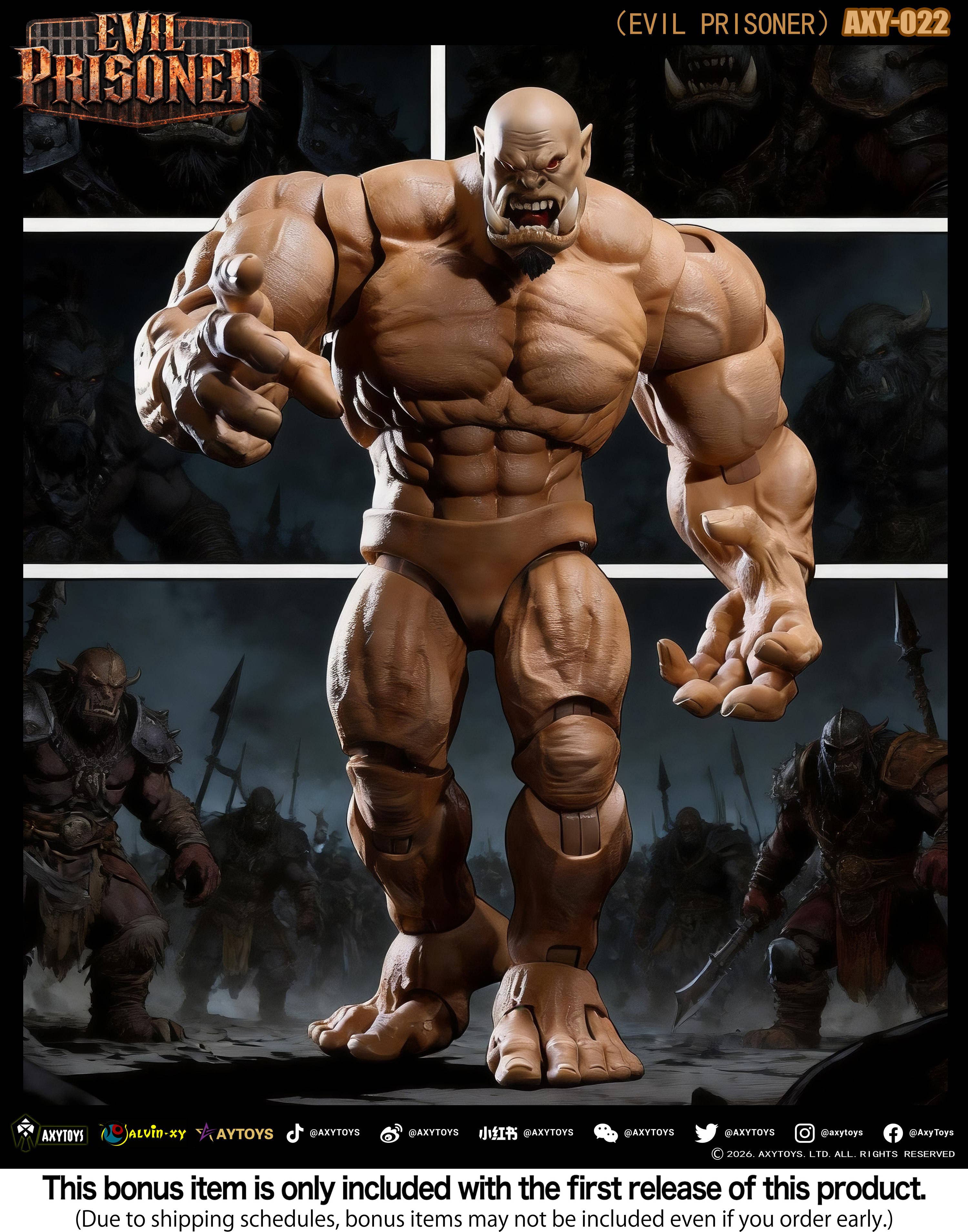 SPECIAL ORDER AXYTOYS - AXY-022 - EVIL PRISONER: Original Color 1/12 [EXCLUSIVE]