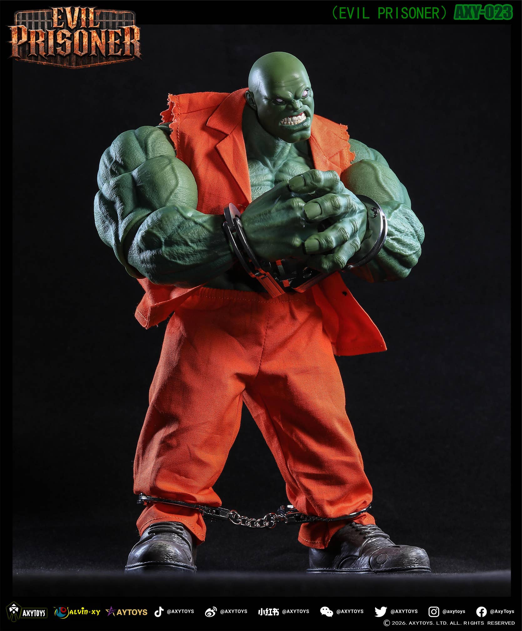 SPECIAL ORDER AXYTOYS - AXY-023 - EVIL PRISONER: Green Color 1/12 [JP]