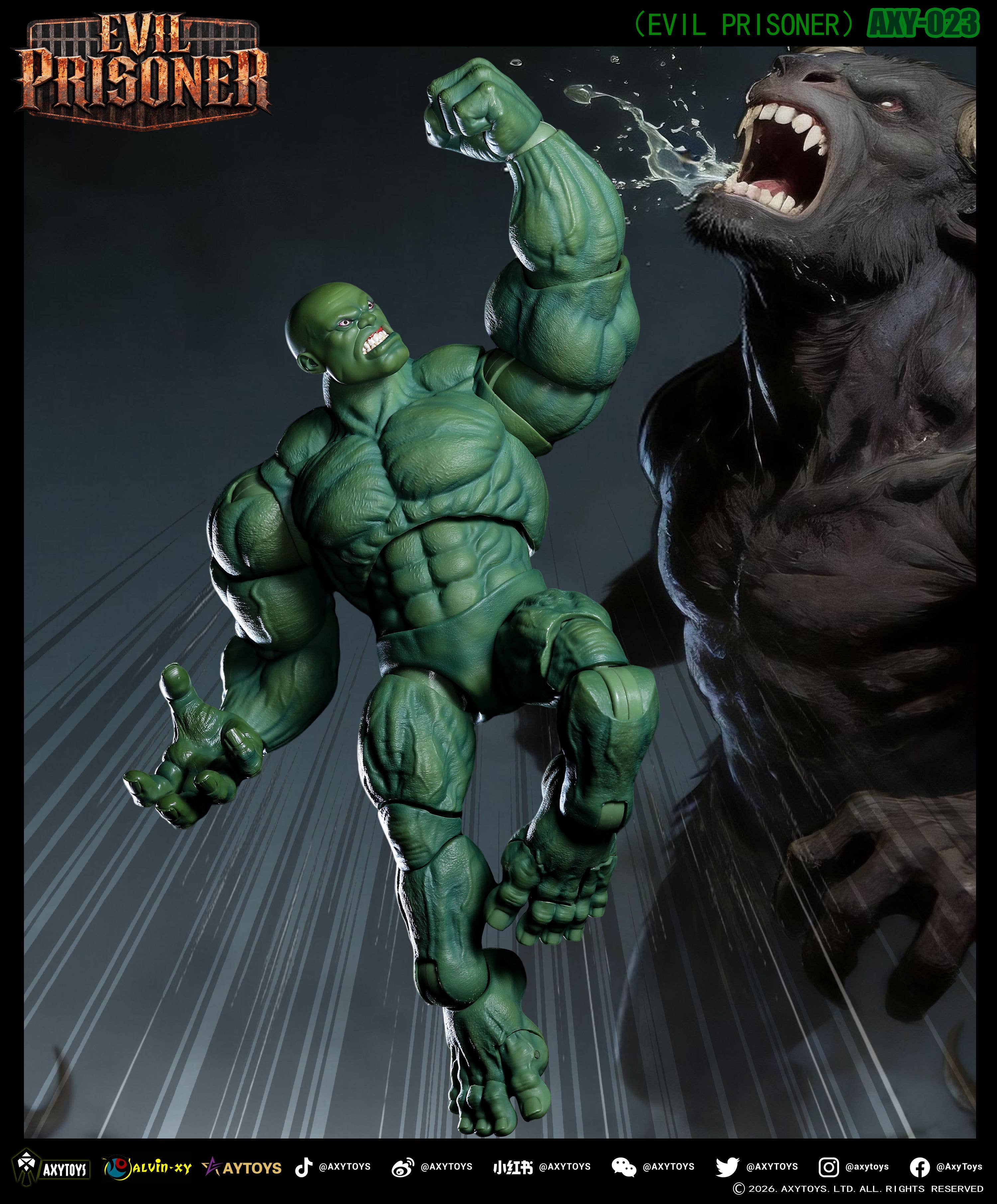 SPECIAL ORDER AXYTOYS - AXY-023 - EVIL PRISONER: Green Color 1/12 [JP]