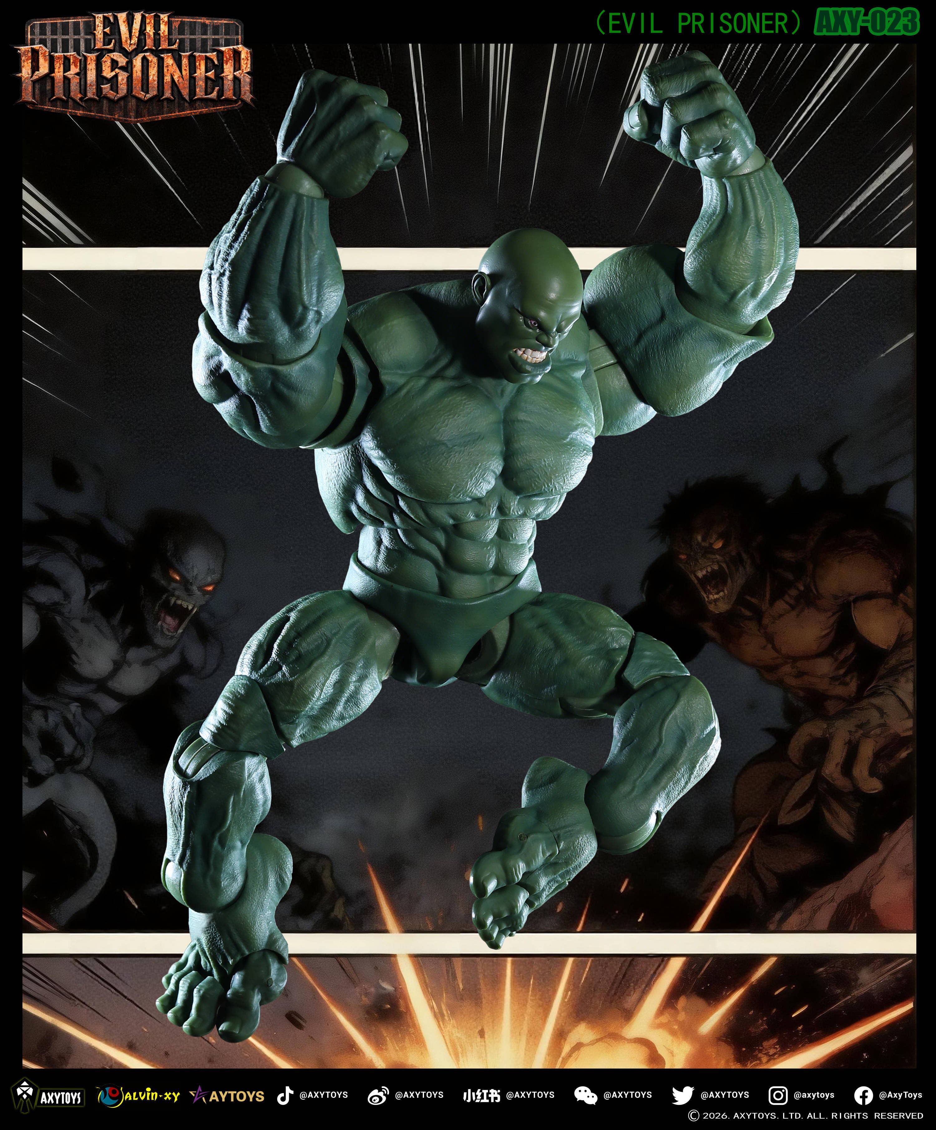 SPECIAL ORDER AXYTOYS - AXY-023 - EVIL PRISONER: Green Color 1/12 [JP]