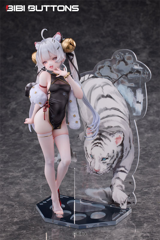 SPECIAL ORDER Bibi Buttons - Riko Illustrations - Tiger's Roar Stirs the Wind White Tiger 1/6 [JP]