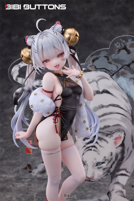 SPECIAL ORDER Bibi Buttons - Riko Illustrations - Tiger's Roar Stirs the Wind White Tiger 1/6 [JP]