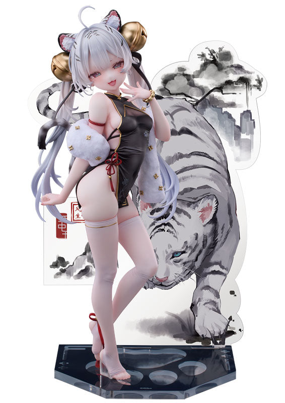 SPECIAL ORDER Bibi Buttons - Riko Illustrations - Tiger's Roar Stirs the Wind White Tiger 1/6 [JP]