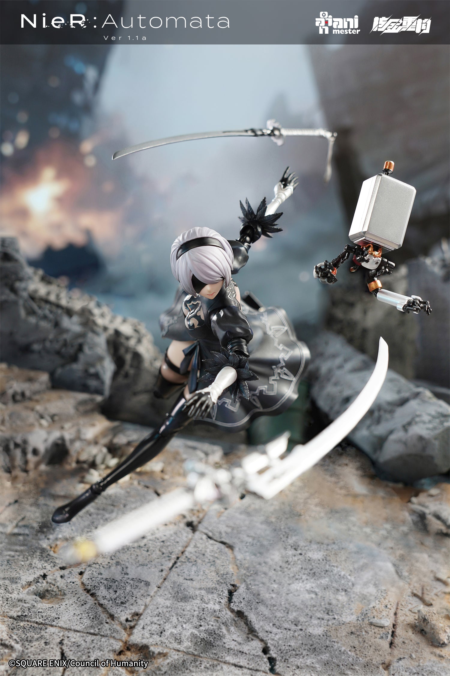 PRE-ORDER Animester - Nuclear Gold Reconstruction - Nier: Automata Ver1.1a - 2B 1/9