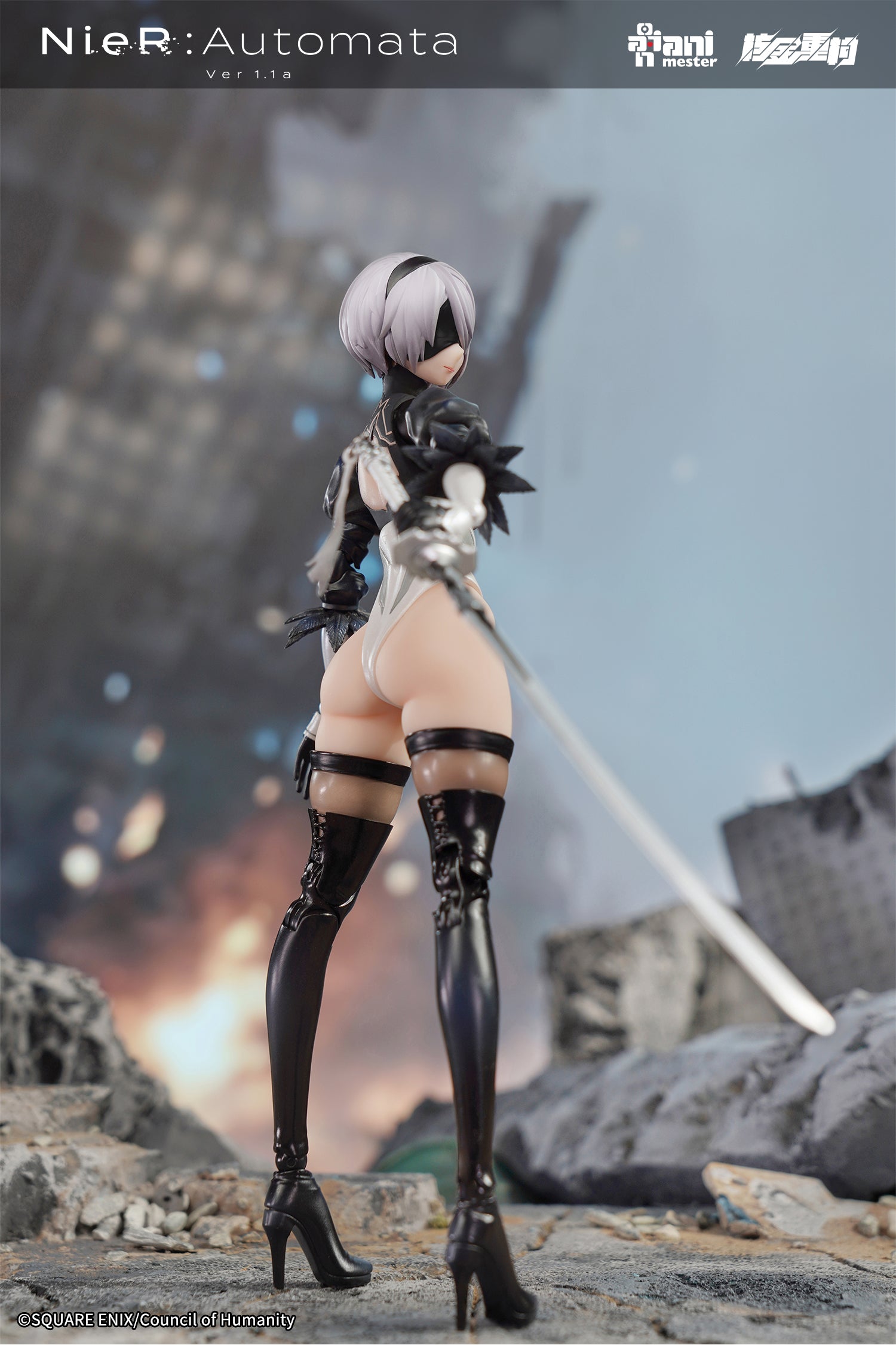 PRE-ORDER Animester - Nuclear Gold Reconstruction - Nier: Automata Ver1.1a - 2B 1/9