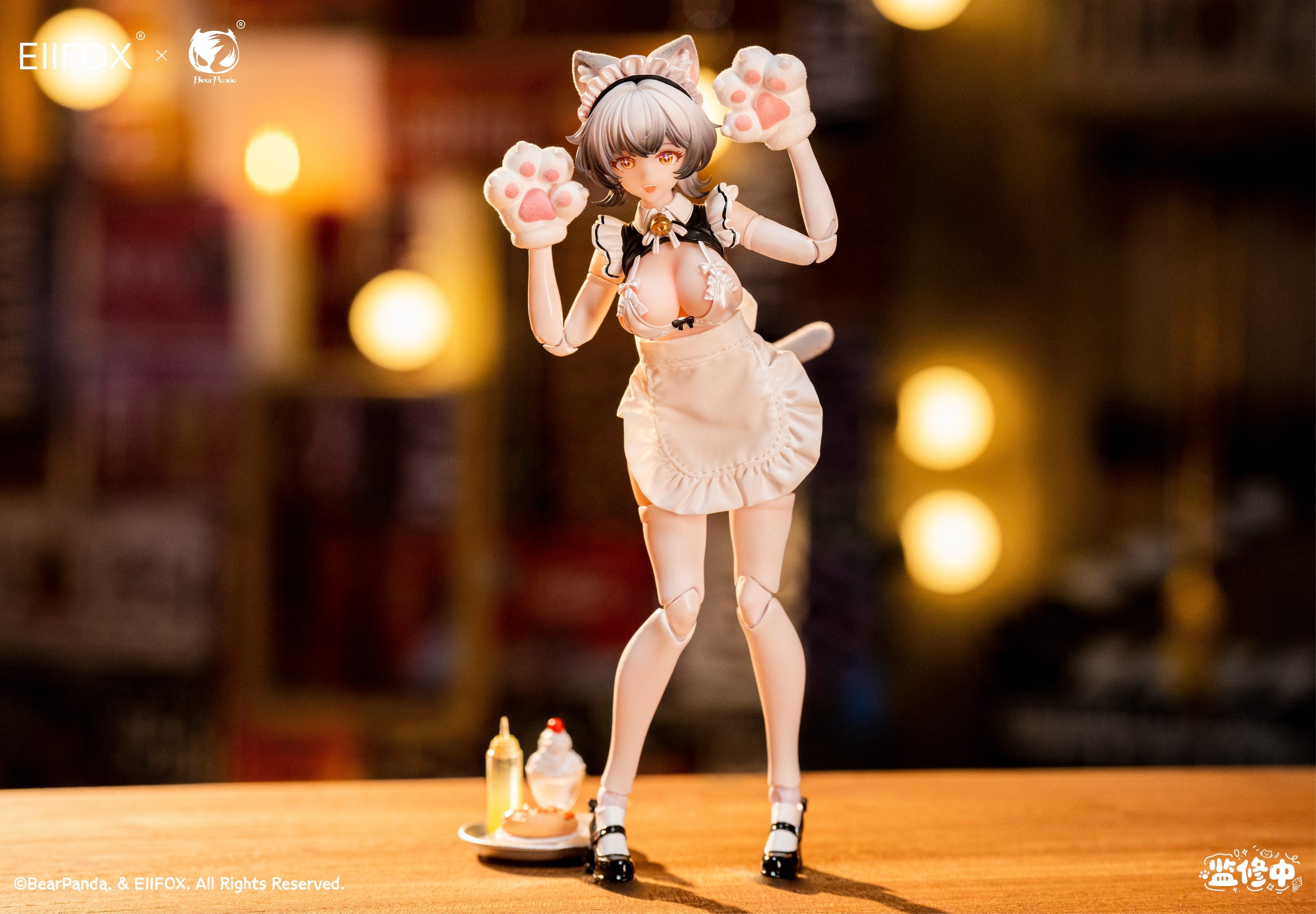 SPECIAL ORDER BearPanda - EIIFOX × BearPanda - Cat Maid Little Pudding 1/12 [JP]