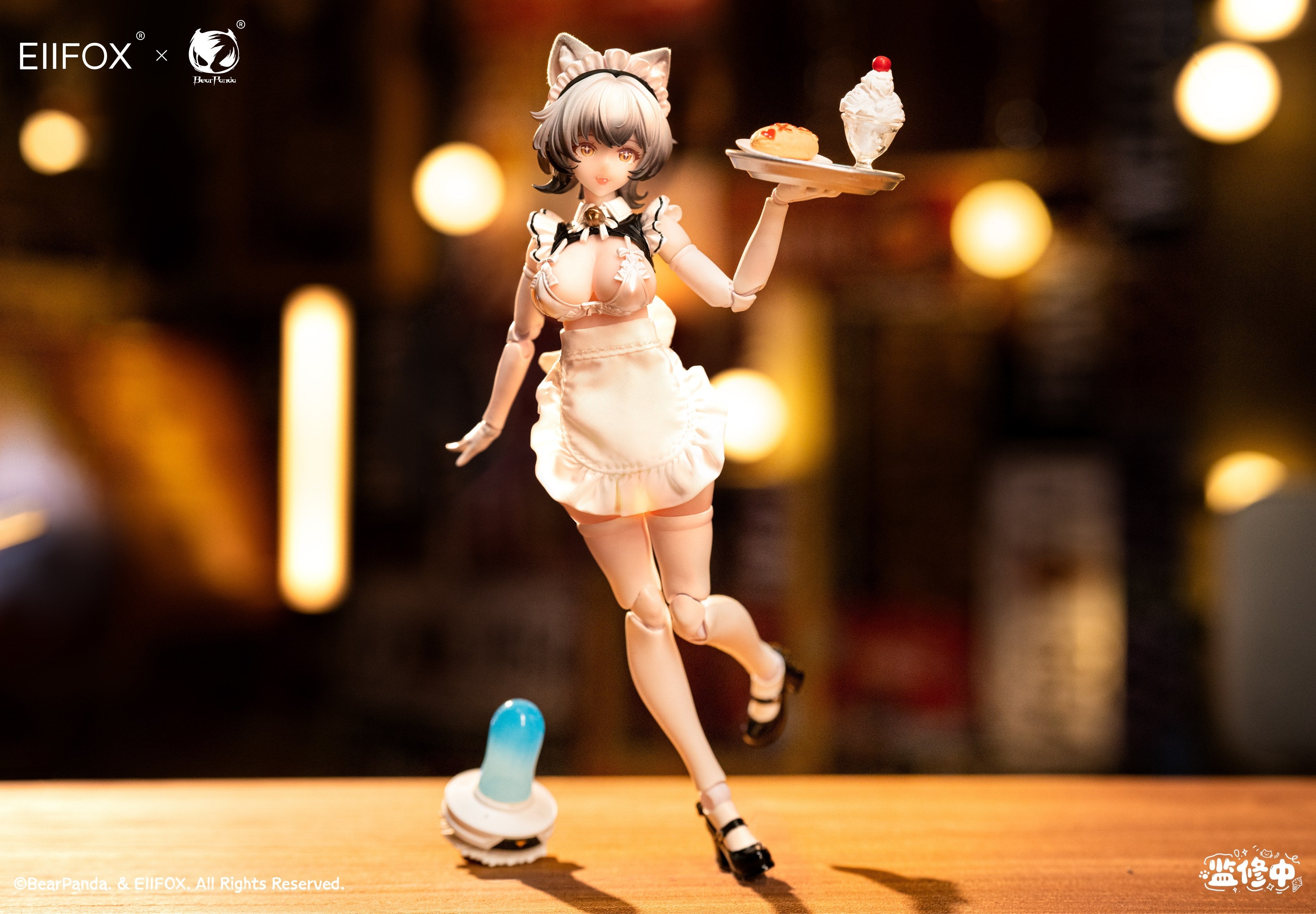SPECIAL ORDER BearPanda - EIIFOX × BearPanda - Cat Maid Little Pudding 1/12 [JP]