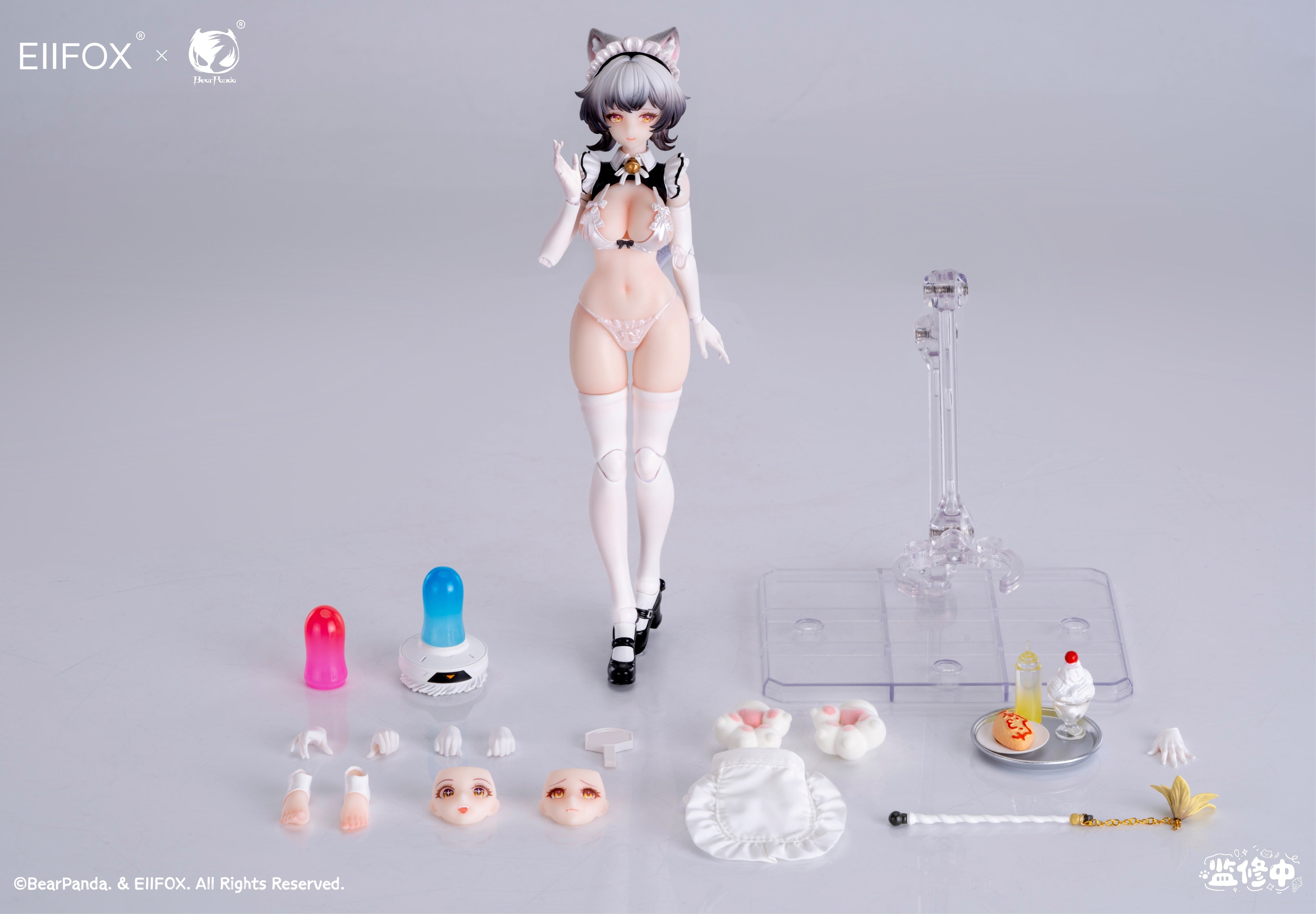 SPECIAL ORDER BearPanda - EIIFOX × BearPanda - Cat Maid Little Pudding 1/12 [JP]