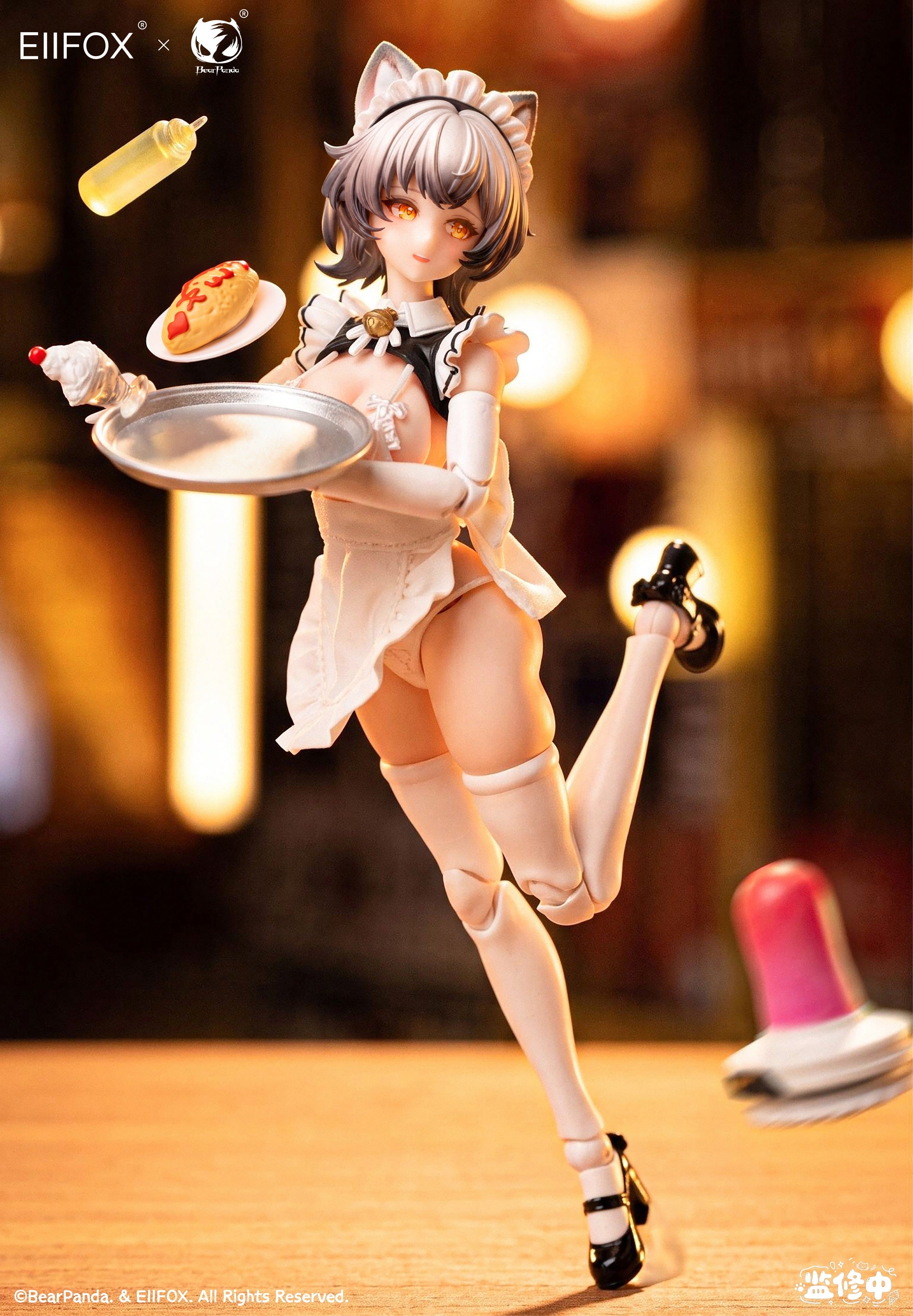 SPECIAL ORDER BearPanda - EIIFOX × BearPanda - Cat Maid Little Pudding 1/12 [JP]
