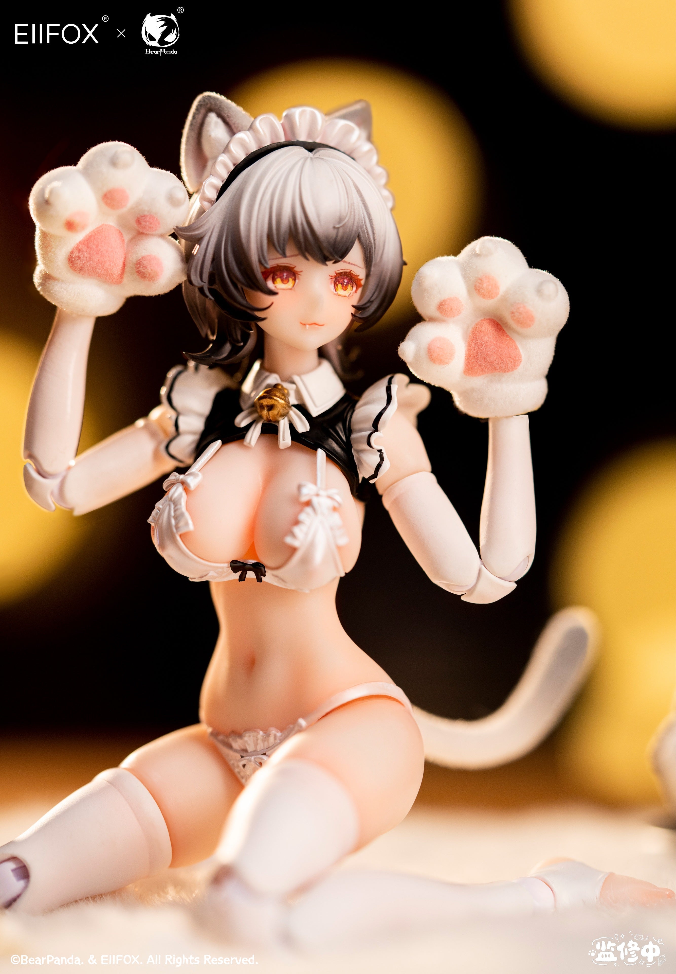 SPECIAL ORDER BearPanda - EIIFOX × BearPanda - Cat Maid Little Pudding 1/12 [JP]