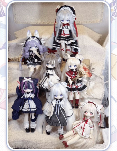 SPECIAL ORDER meki - Flyffy Goodnight - Rooted Hair Complete Doll Collection 1/6 [JP] [Box of 6]