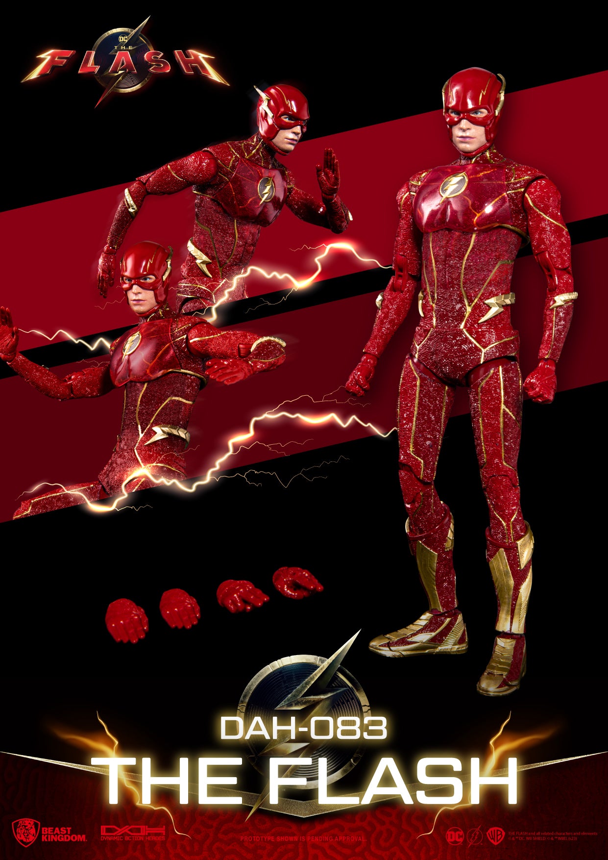 PRE-ORDER Beast Kingdom - Dynamic 8action Heroes - The Flash Movie - The Flash