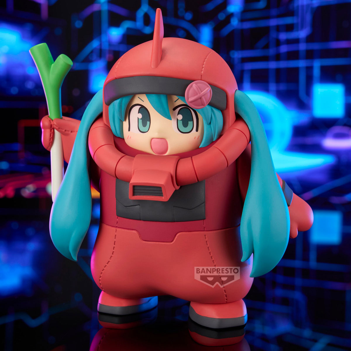 IN-STOCK Banpresto - Gundam 45th x Hatsune Miku Figure - Char's Zaku Costume: Hatsune Miku Ver.