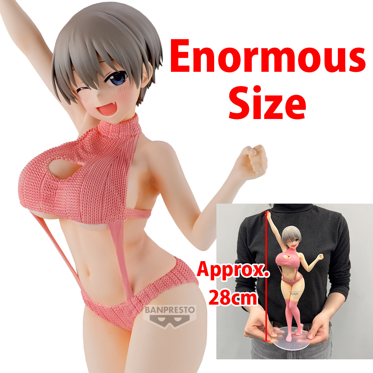 PRE-ORDER Banpresto - Uzaki-Chan Wants To Hang Out! Eternal Romance - Hana Uzaki: Sweater Swimsuit Ver.