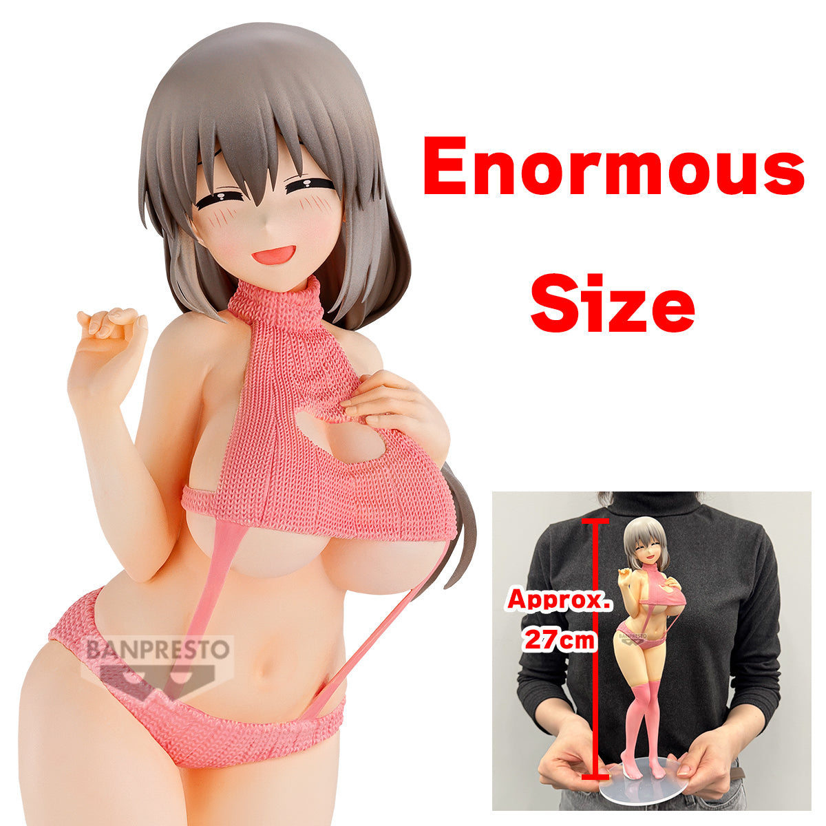PRE-ORDER Banpresto - Uzaki-Chan Wants To Hang Out! Eternal Romance - Tsuki Uzaki: Sweater Swimsuit Ver.