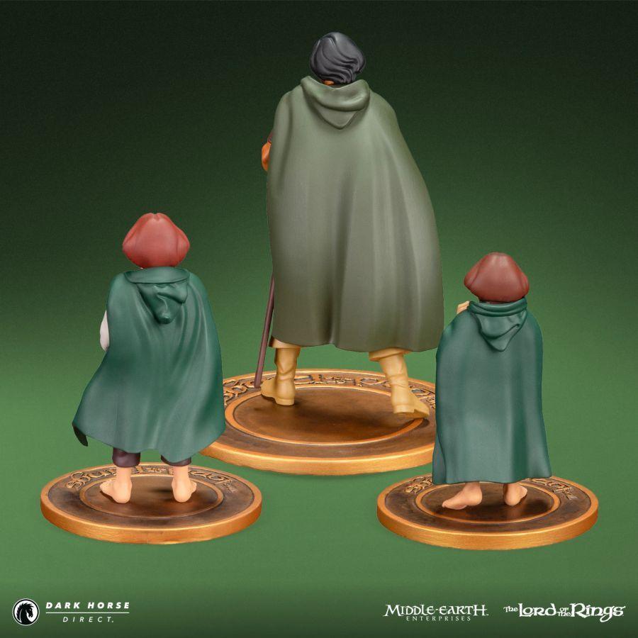PRE-ORDER Dark Horse - The Lord of the Rings Animated Film Figure Set - Frodo, Aragorn, and Samwise