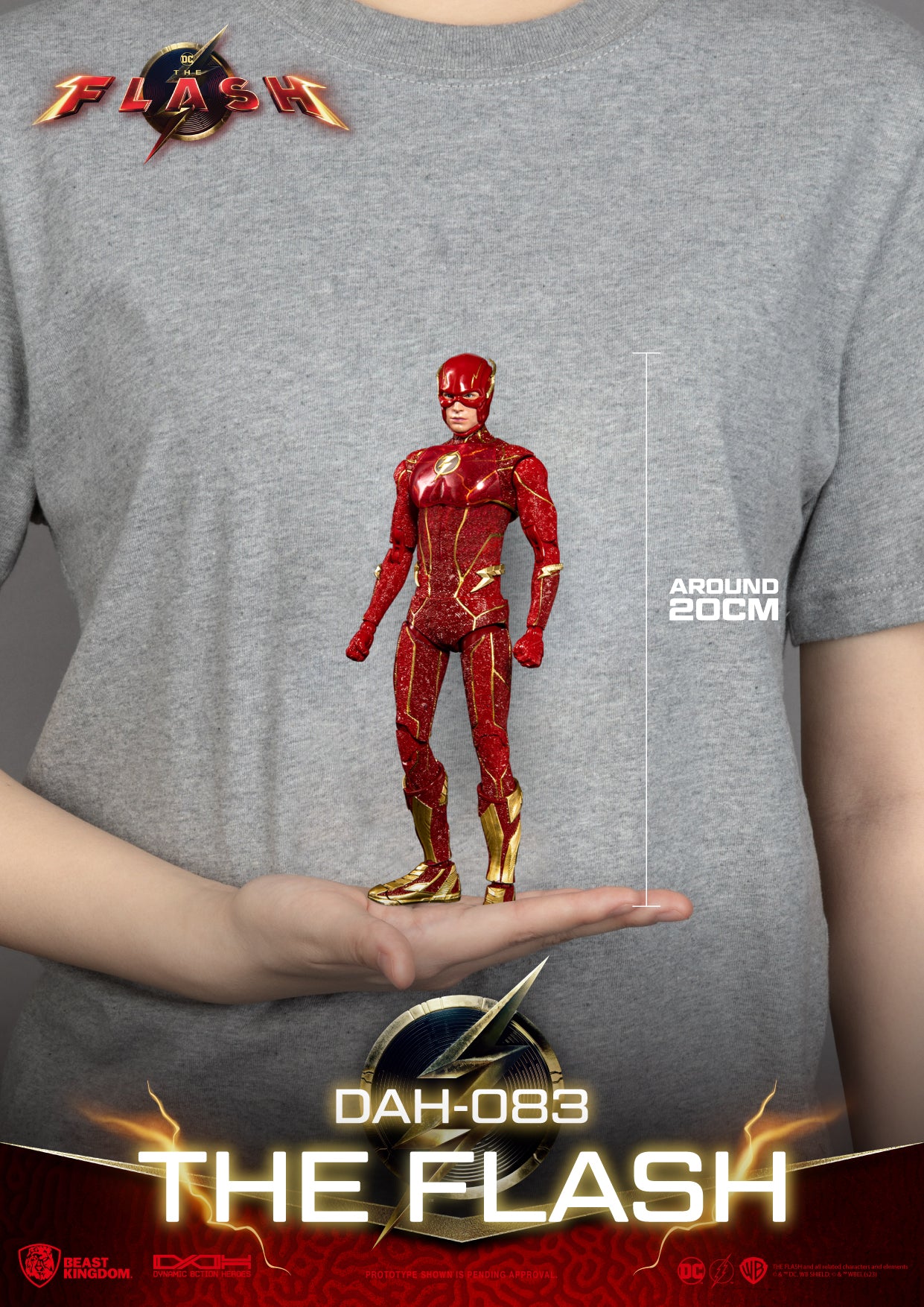 PRE-ORDER Beast Kingdom - Dynamic 8action Heroes - The Flash Movie - The Flash