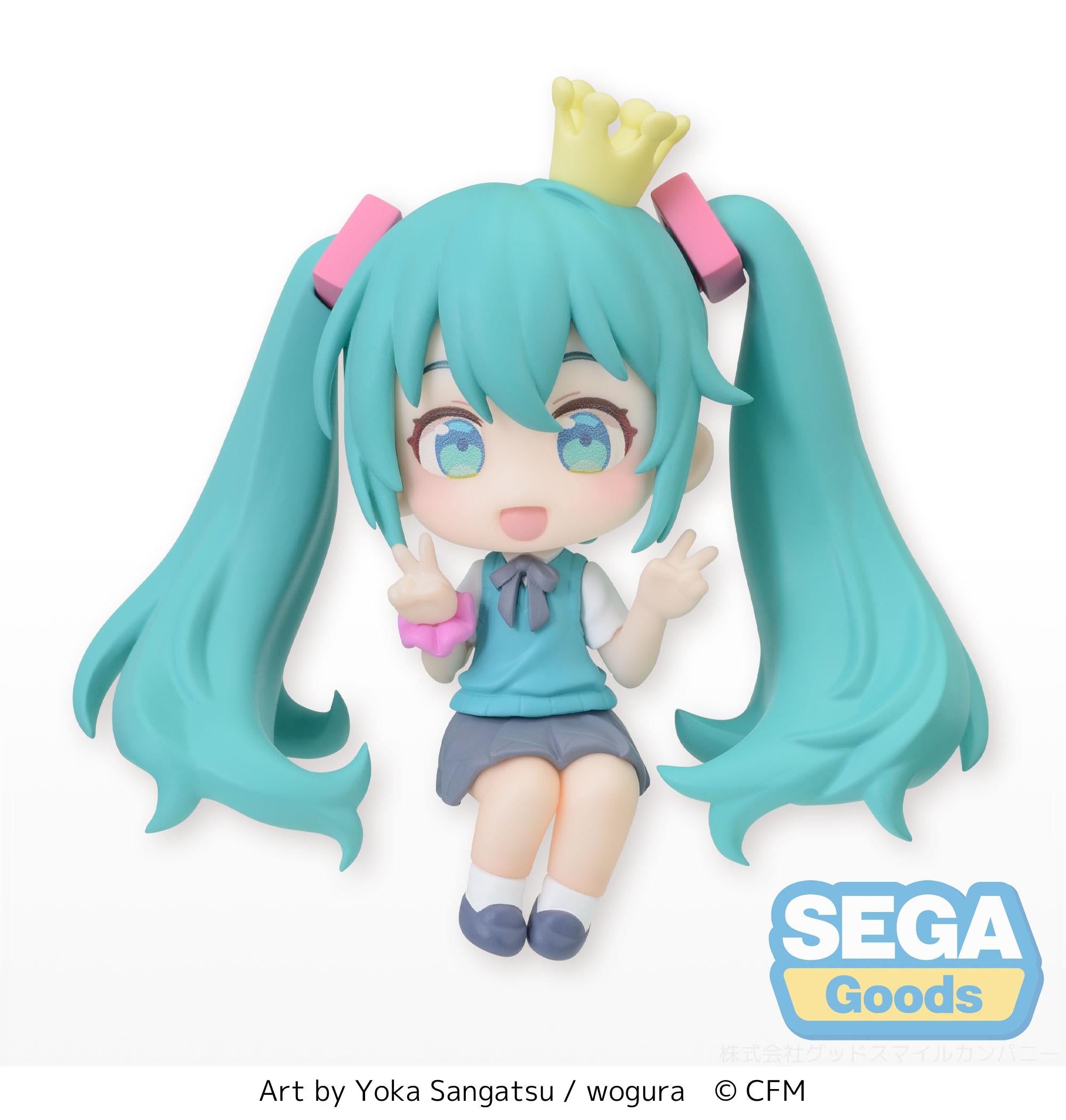 PRE-ORDER Piapro Characters Perching Mini Figure EX - Hatsune Miku: 16th Anniversary [Set of 2]