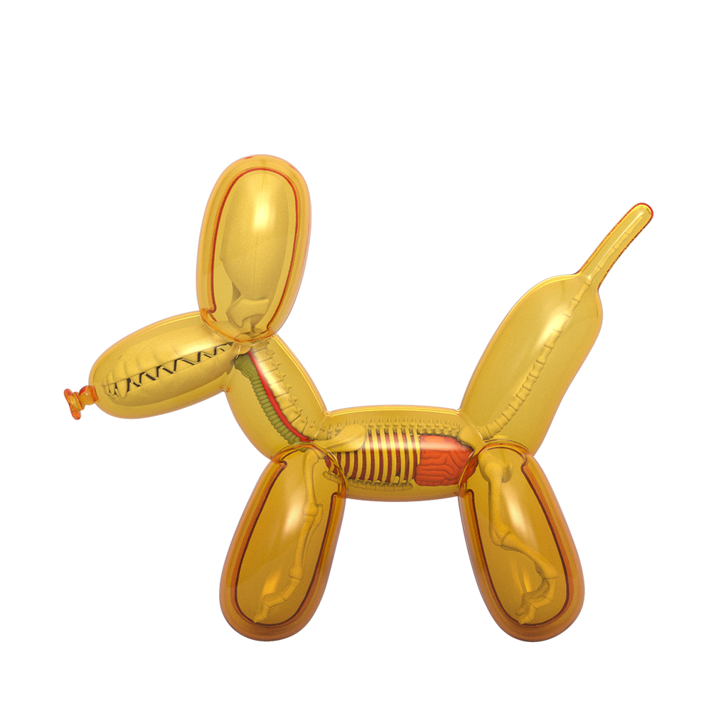 PRE-ORDER Mighty Jaxx - Funny Anatomy Balloon Dog (Honey Edition)