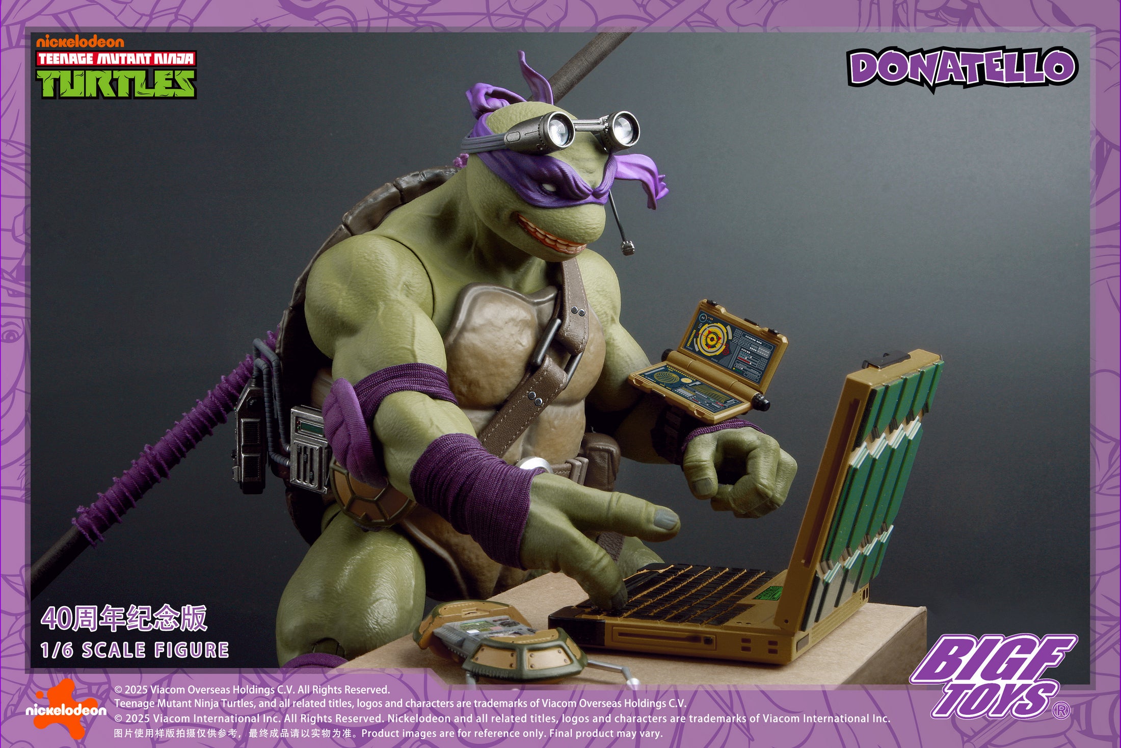 PRE-ORDER BIGFTOYS - TMNT - Donatello: 40th Anniversary Edition 1/6