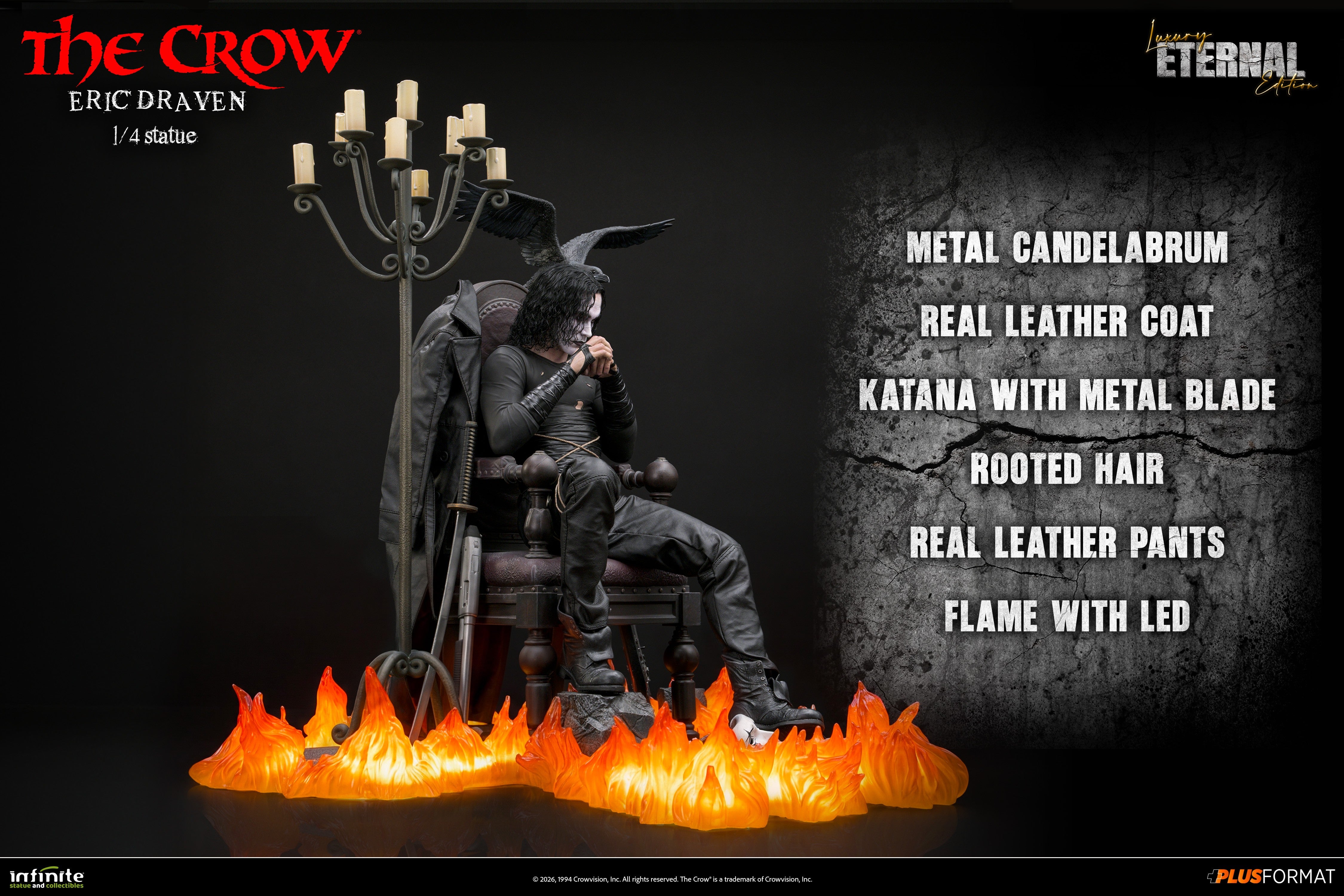 PRE-ORDER Infinite Statue - The Crow - Eric Draven: Luxury Eternal Edition 1/4