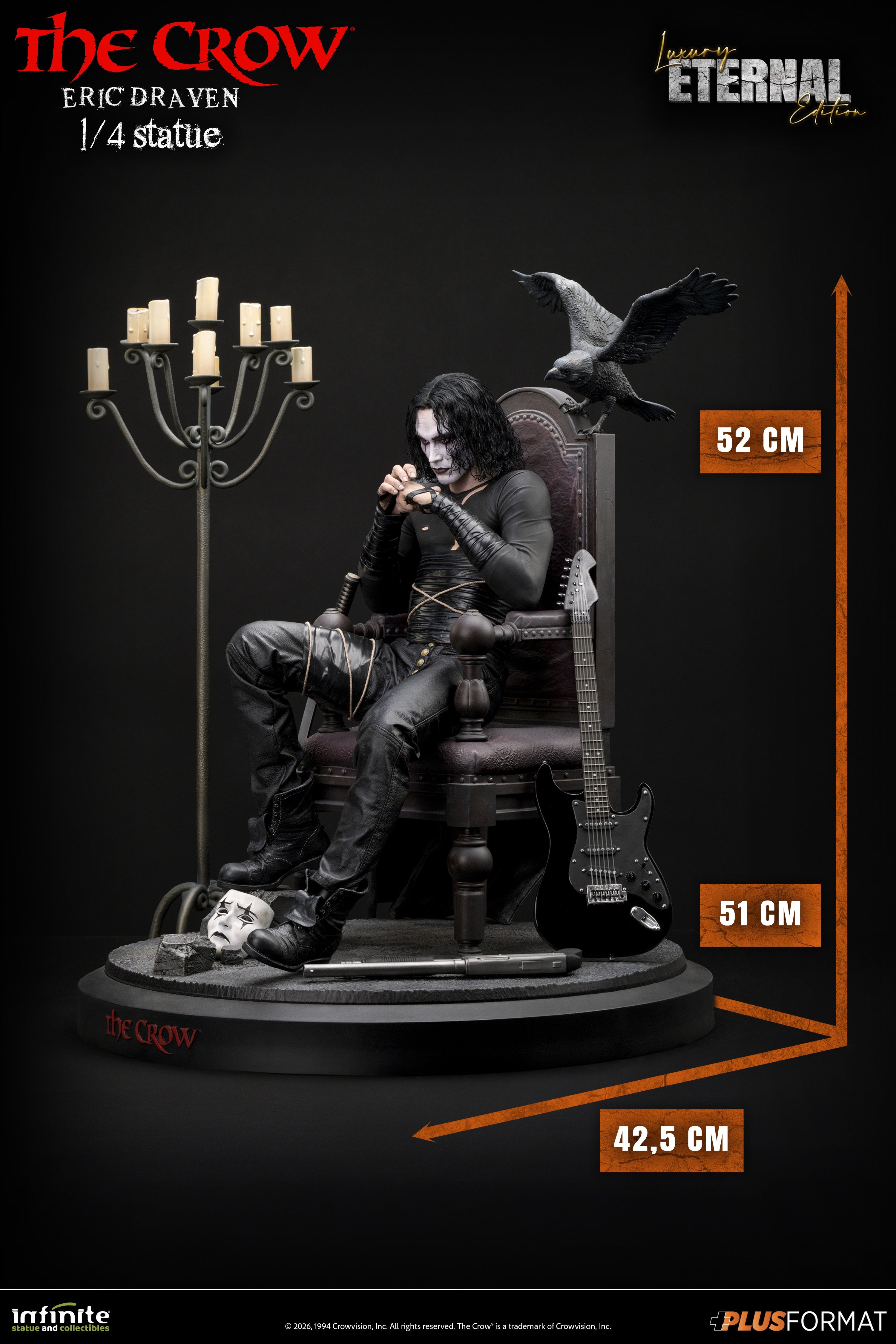 PRE-ORDER Infinite Statue - The Crow - Eric Draven: Luxury Eternal Edition 1/4