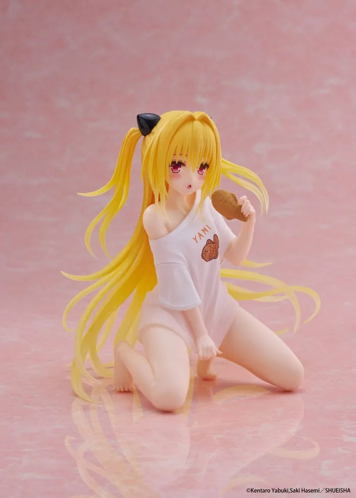 PRE-ORDER TAITO - To Love-Ru Darkness Desktop Cute Figure - Golden Darkness: Roomwear Ver.