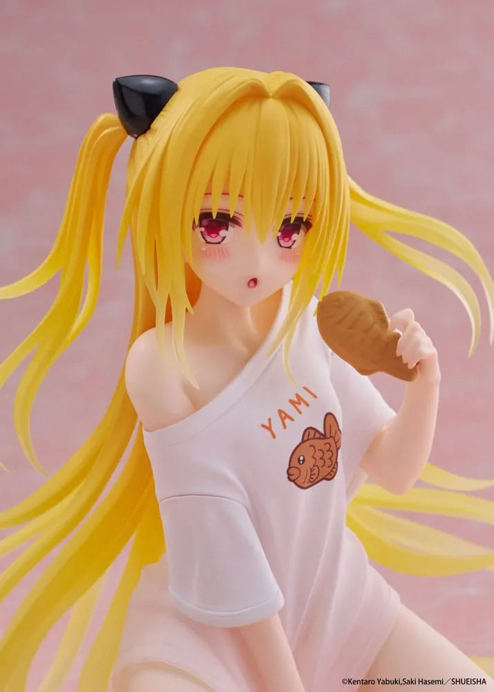 PRE-ORDER TAITO - To Love-Ru Darkness Desktop Cute Figure - Golden Darkness: Roomwear Ver.